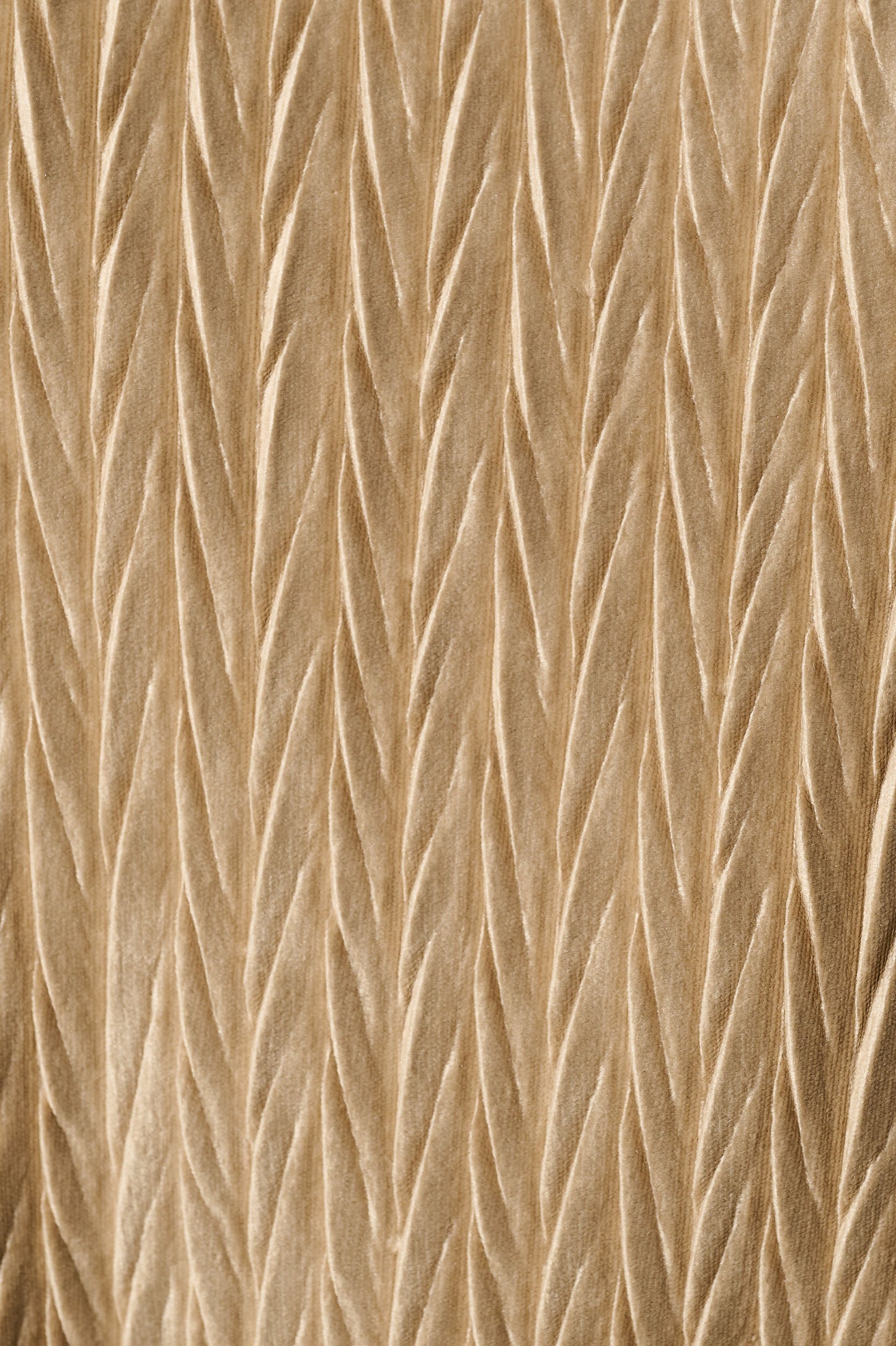 Aba Velvet Pleat Long Sleeve Top - Pale Taupe