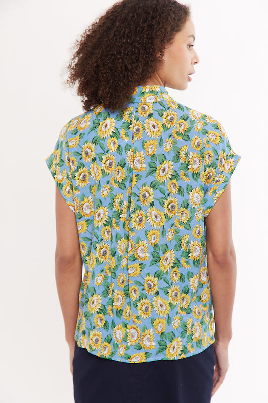 Abinaya Sunflower Short Sleeve Shirt