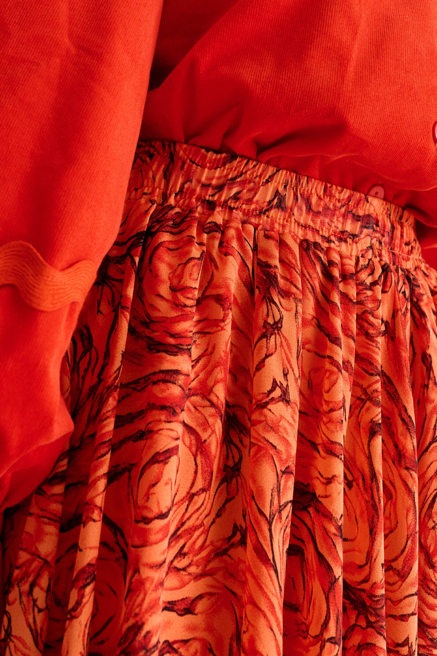 Agatha Rosechild Full Circle Maxi Skirt – Apricot