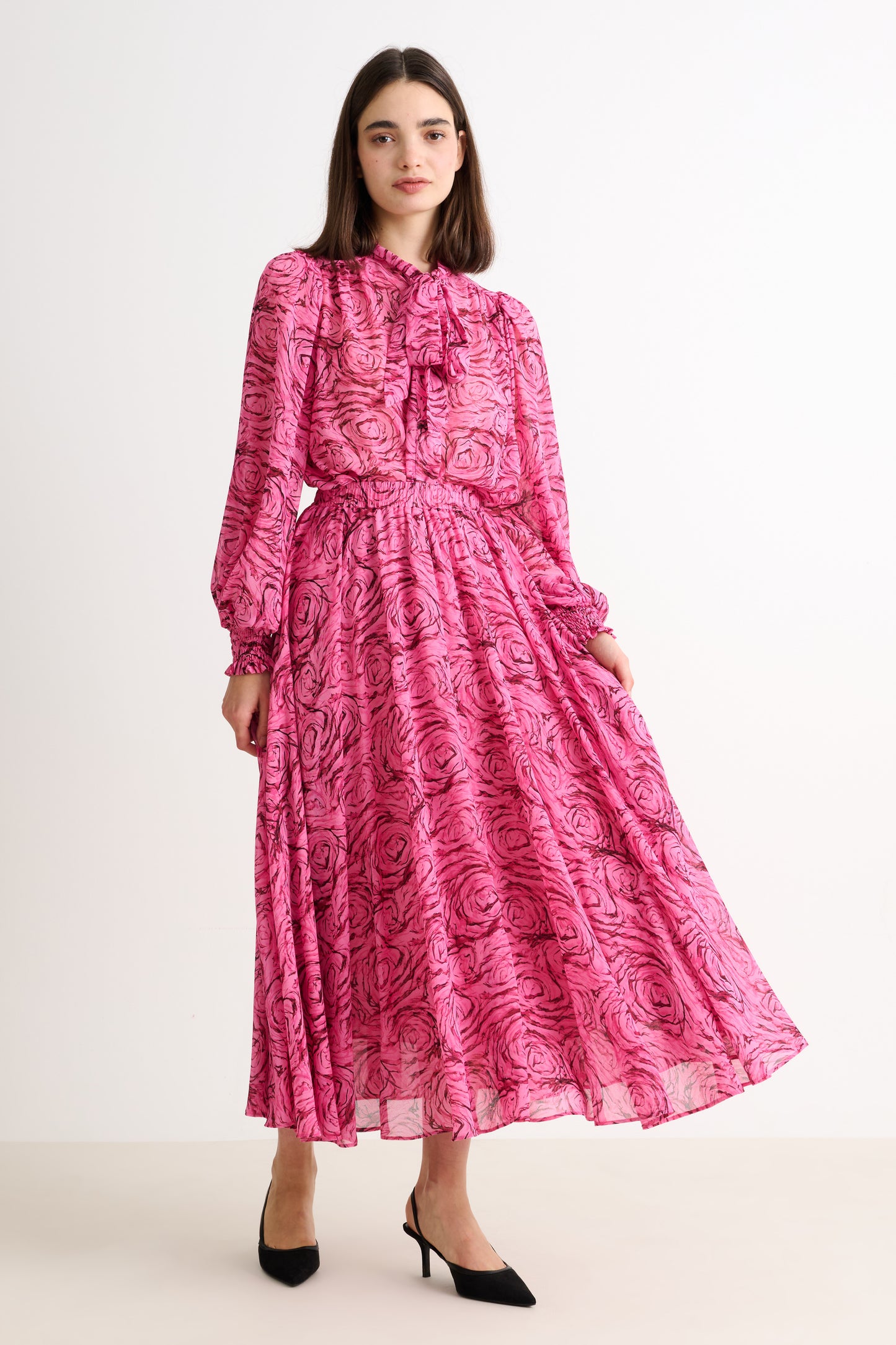 Agatha Rosechild Full Circle Maxi Skirt – Pink