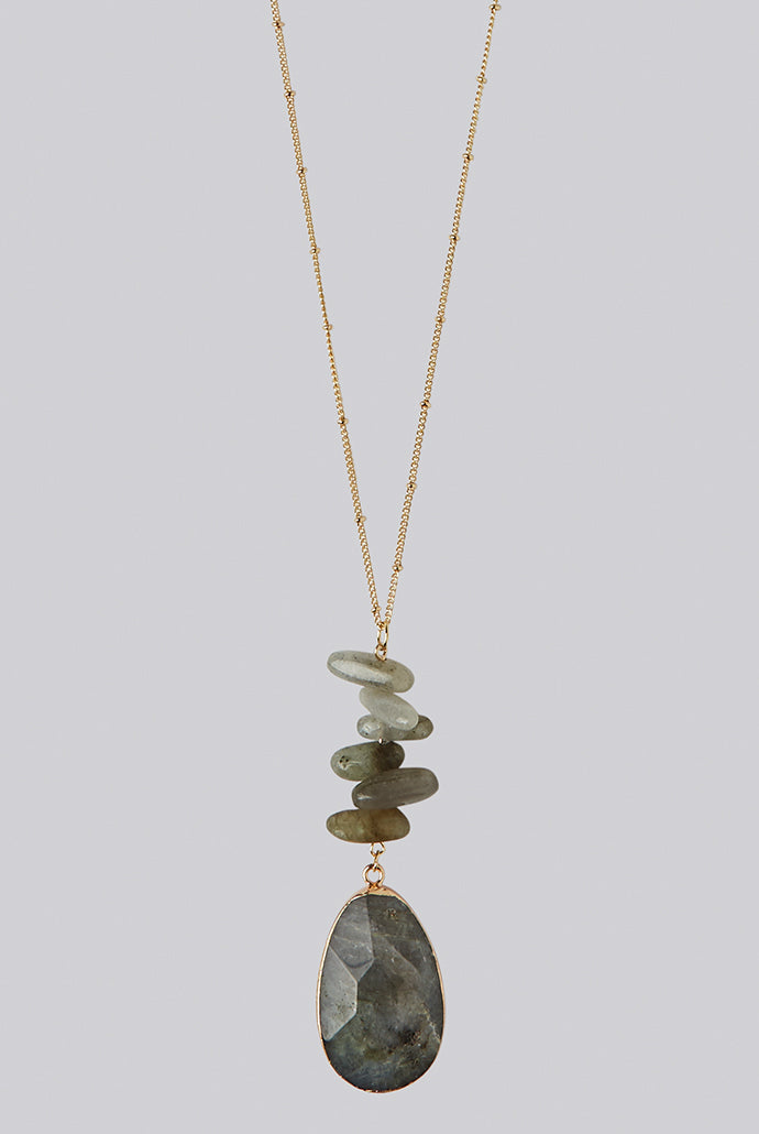 Louche Anna Necklace Grey