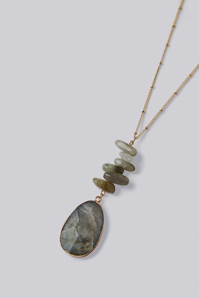 Louche Anna Necklace Grey