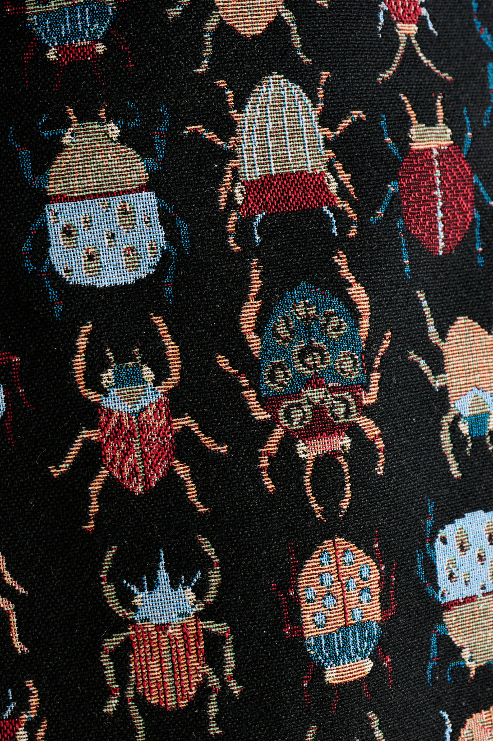 Kent Beetlejuice Jacquard Fur Trim Cropped Jacket