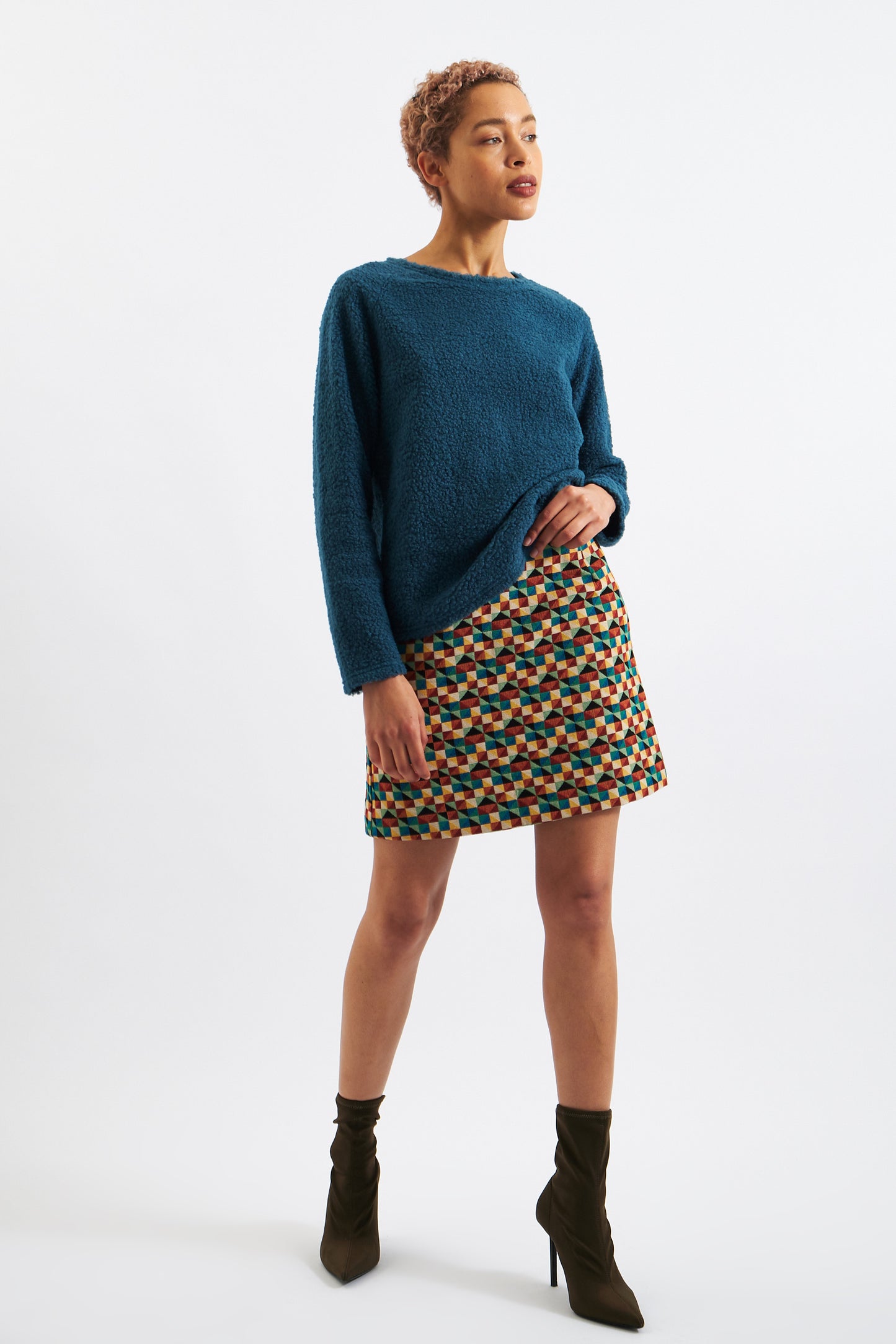 Aubin Geo Jacquard Mini Skirt