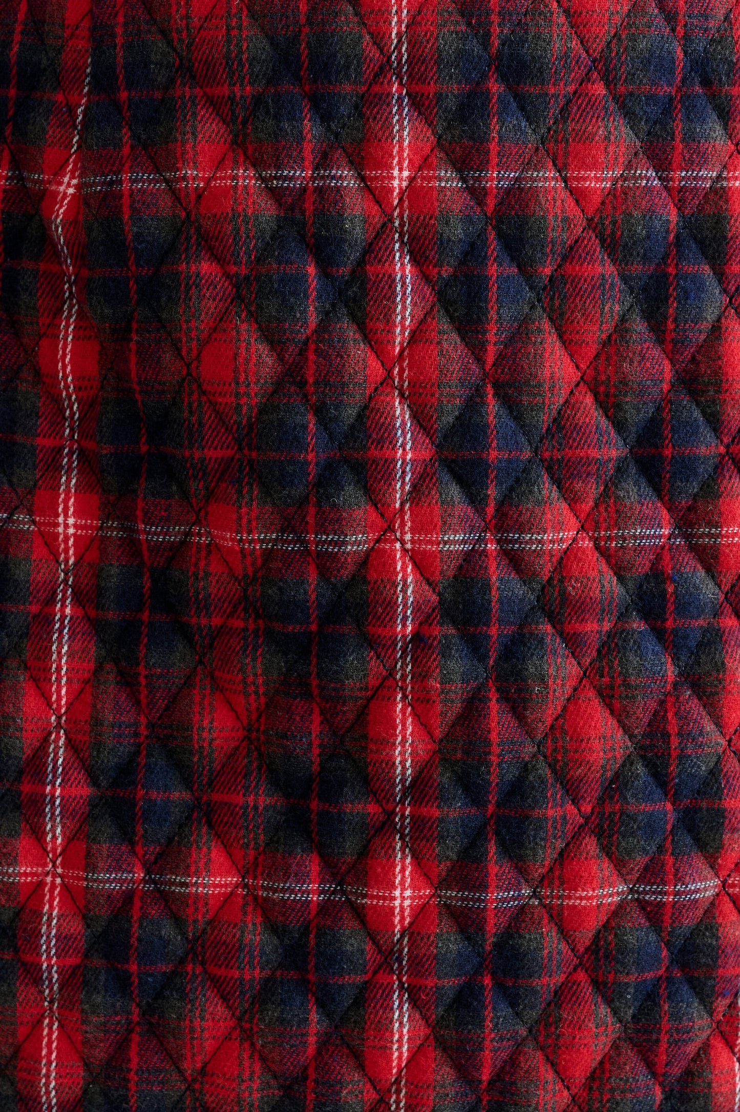 Aubin Winter Check Quilted Mini Skirt– Red