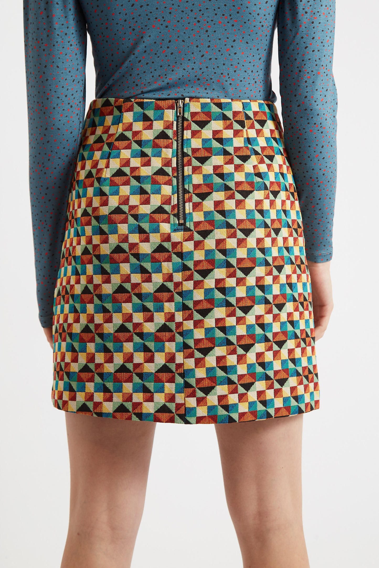 Aubin Geo Jacquard Mini Skirt