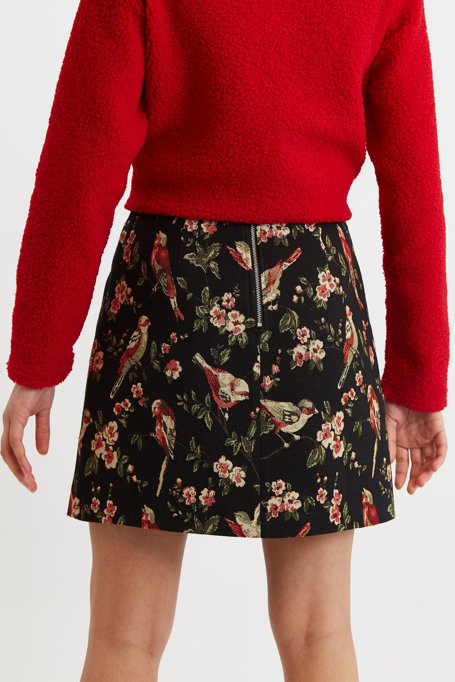 Aubin Tweet Jacquard Mini Skirt