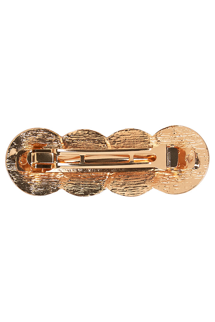 Anna Hammered Gold Hair Clip