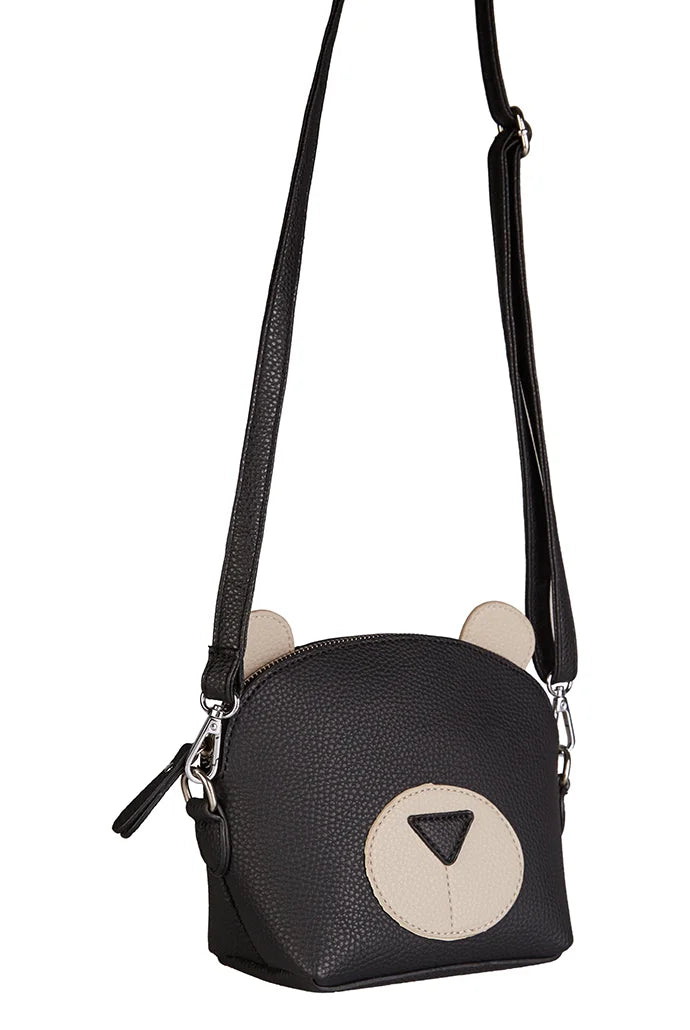 Aurora Black Bear Crossbody Bag