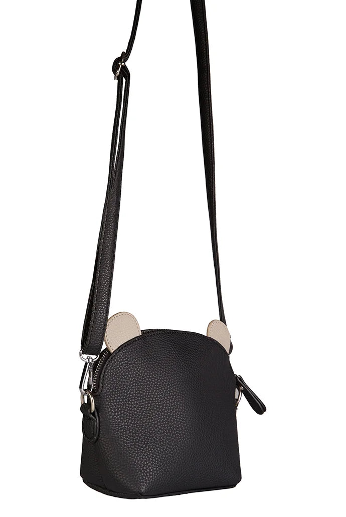Aurora Black Bear Crossbody Bag