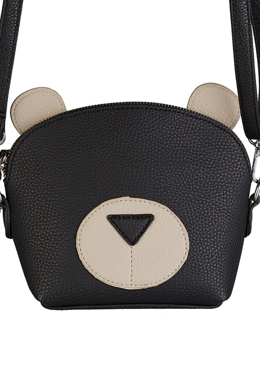 Aurora Black Bear Crossbody Bag