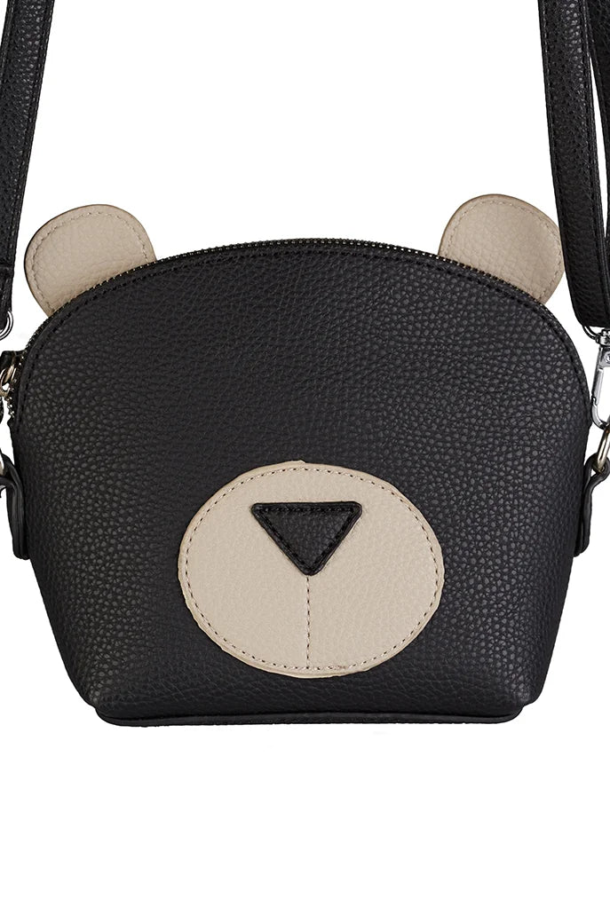 Aurora Black Bear Crossbody Bag