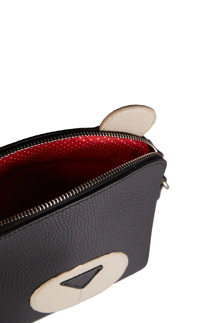 Aurora Black Bear Crossbody Bag