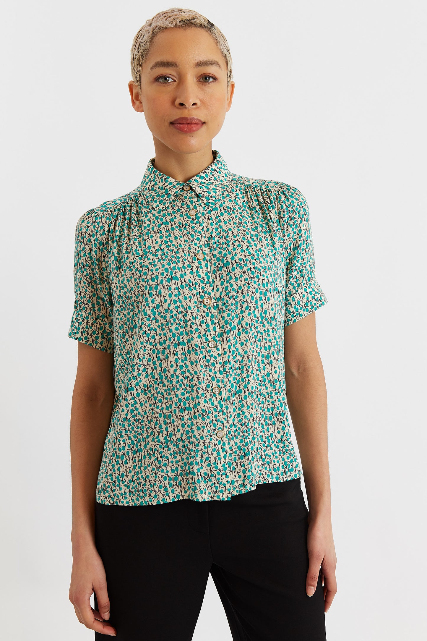 Barclay Sugar Plum Print Blouse