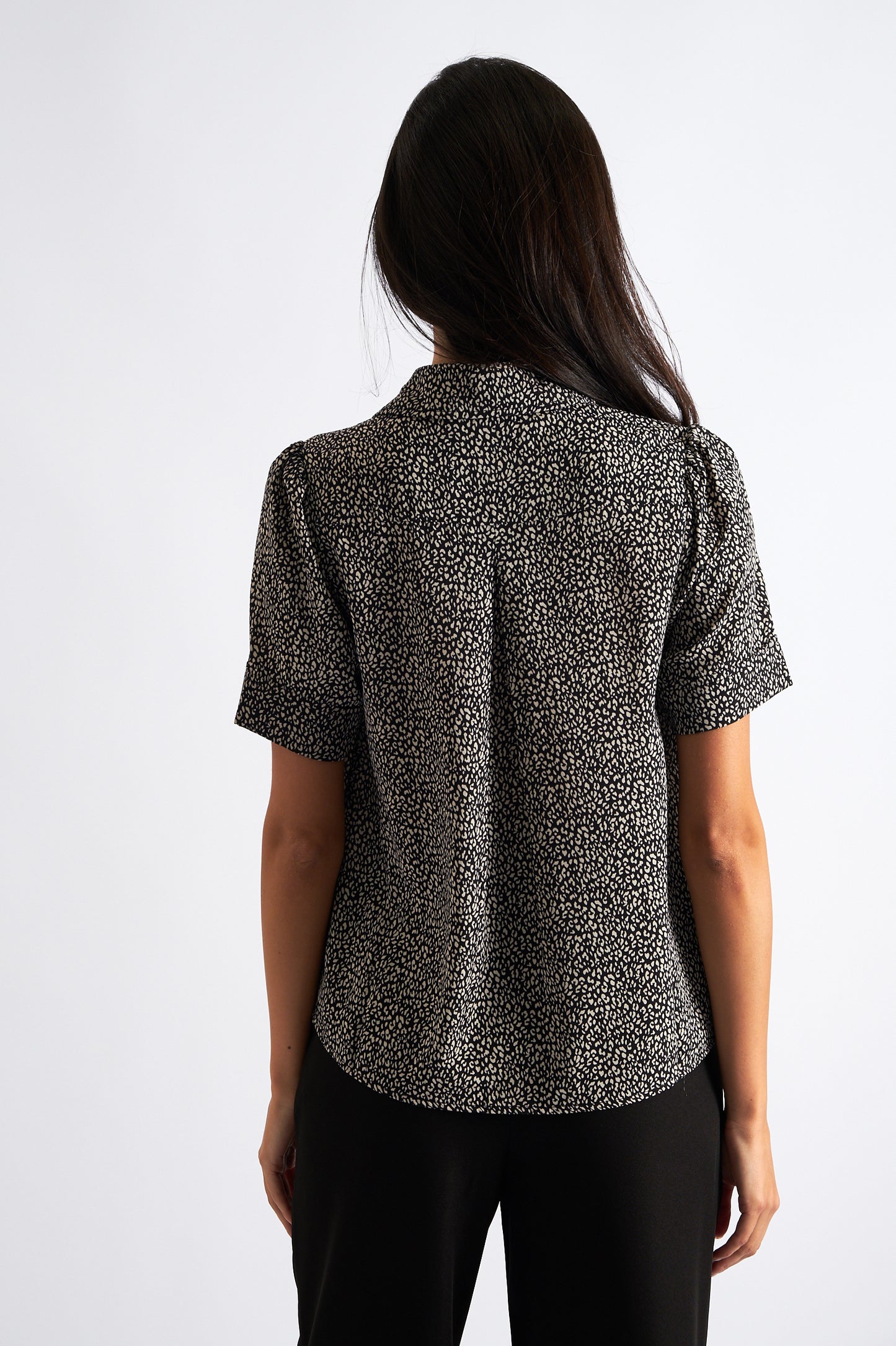 Barclay Leopard Print Short Sleeve Shirt