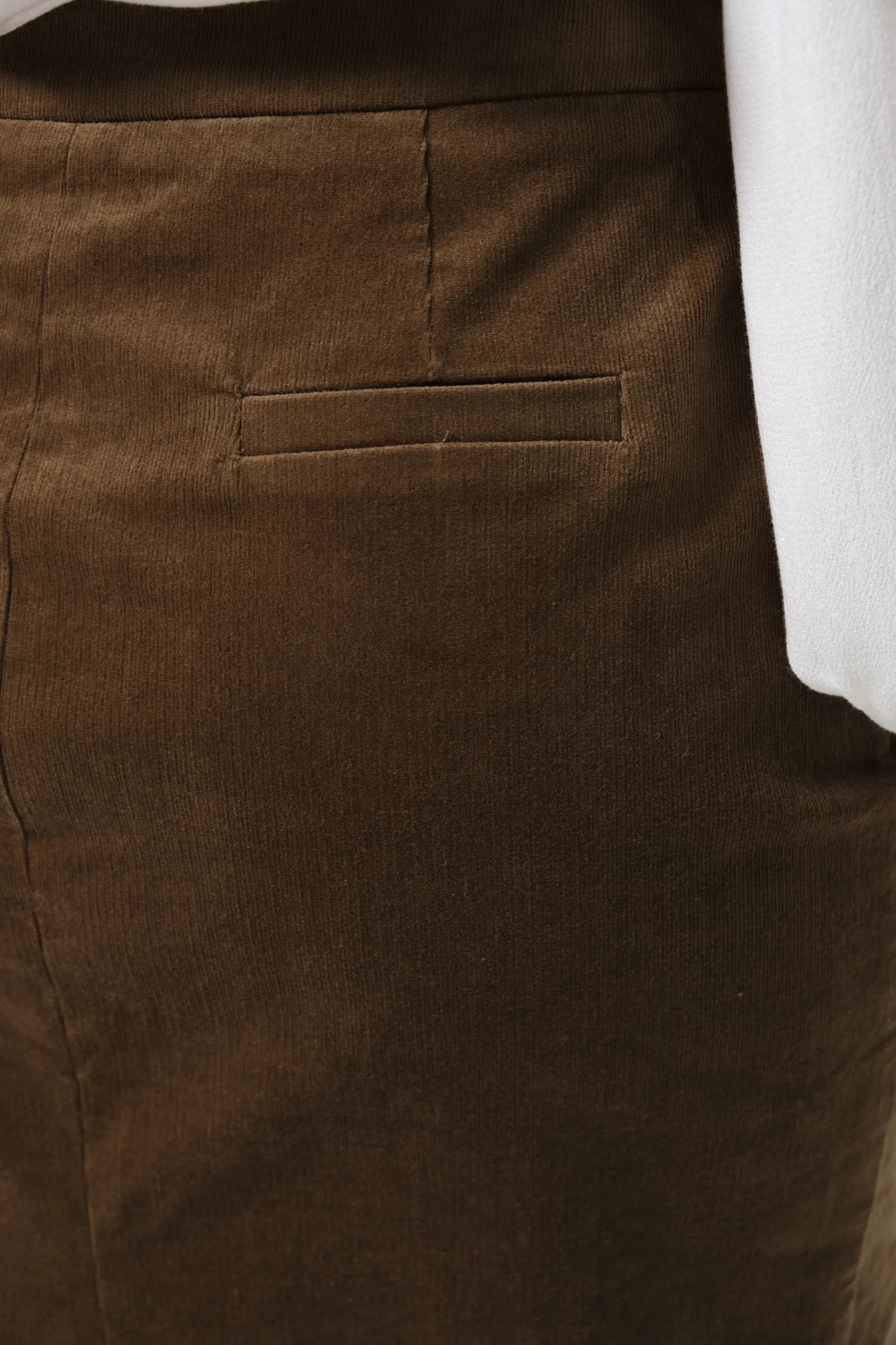 Balthazar Babycord Mole Midi Pencil Skirt