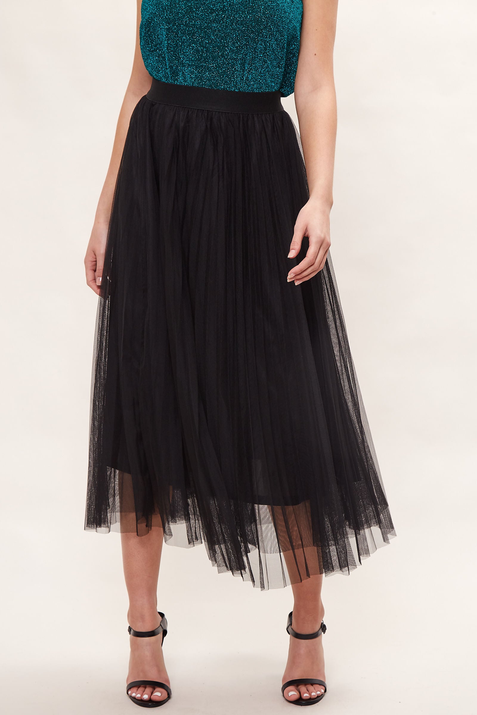 Betula Tulle Midi Black Skirt