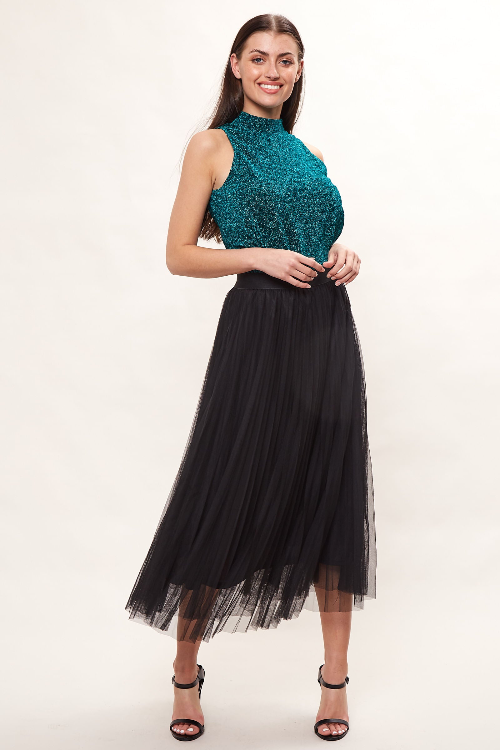 Betula Tulle Midi Black Skirt