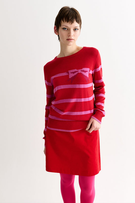 Dylan Baby Cord Mini Skirt - Red