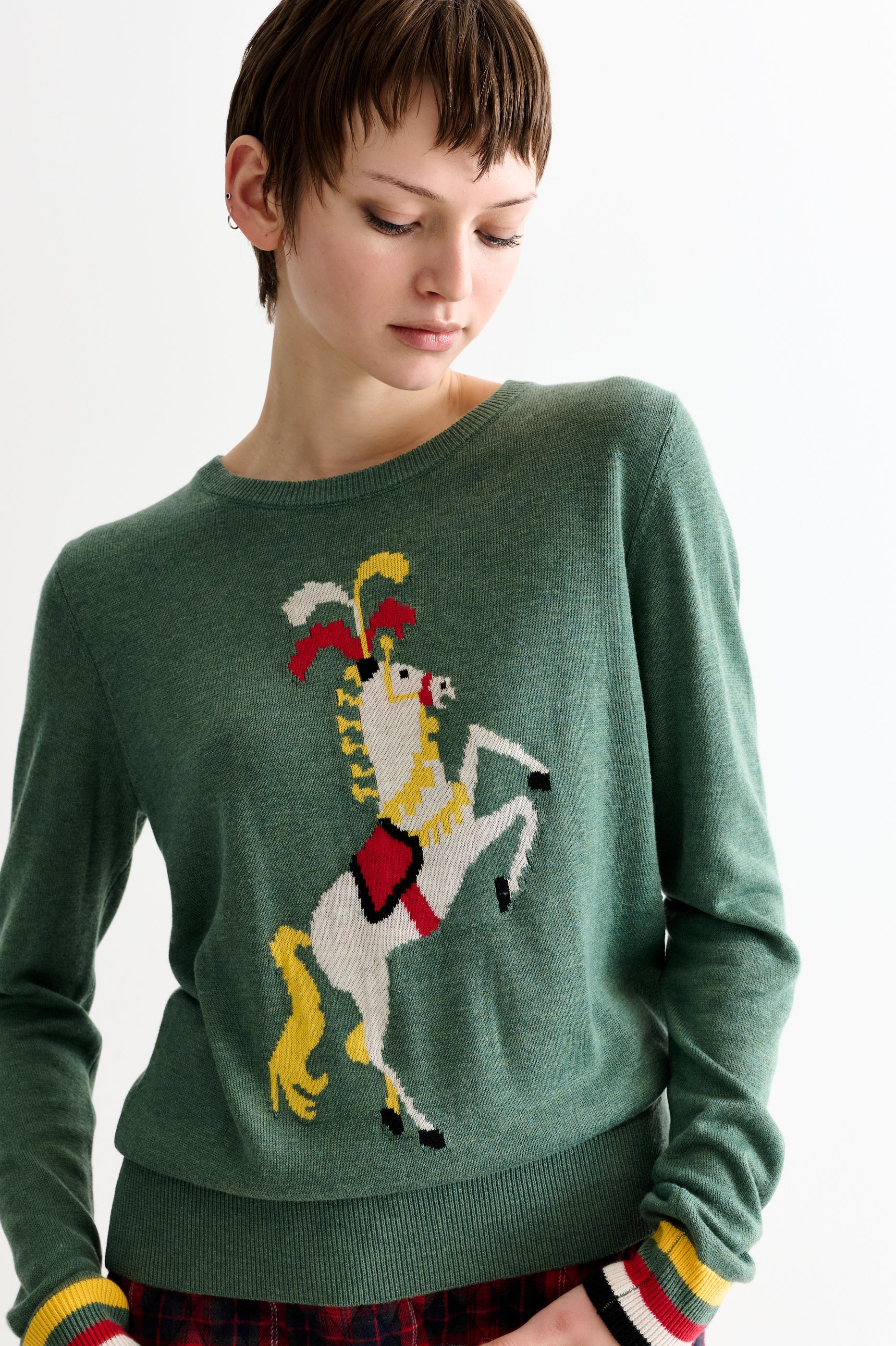 Bly Circus Pony Intarsia Jumper - Detail 1