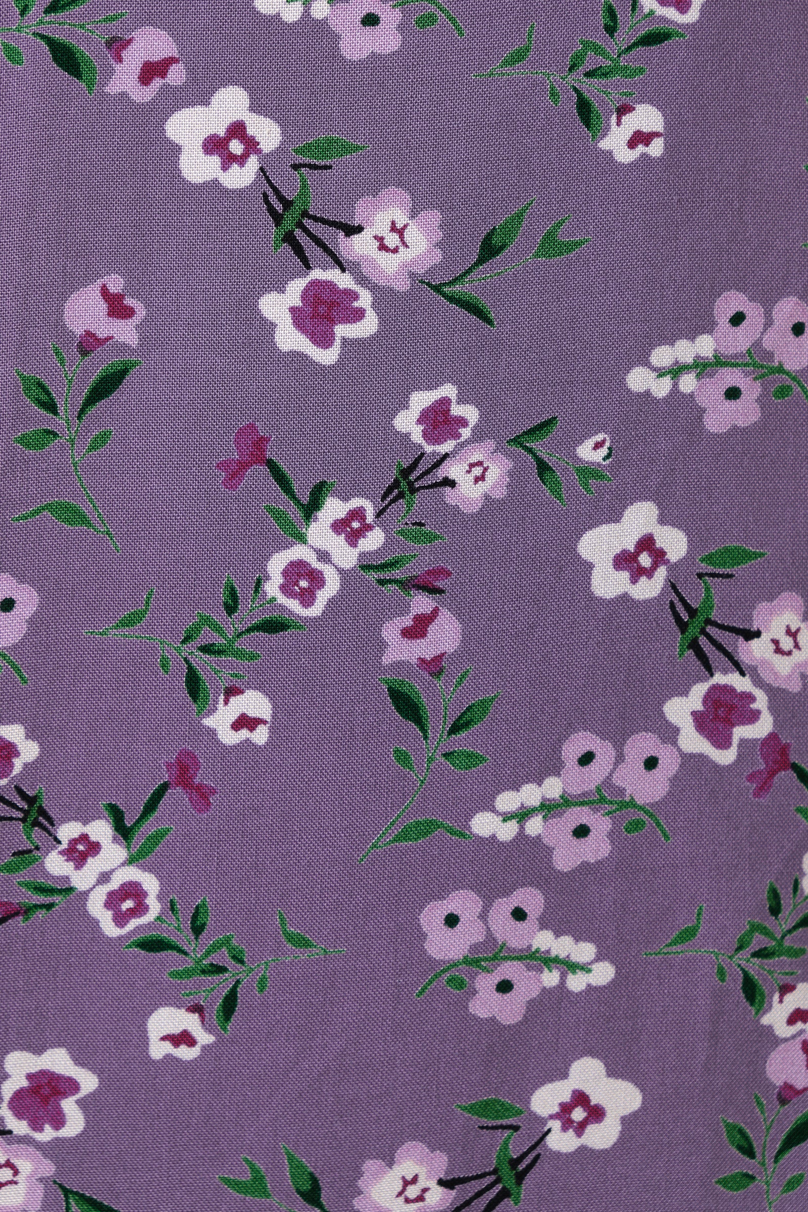 Sola Naïve Posy Print Long Sleeve Mini Dress - Violet - Detail 4