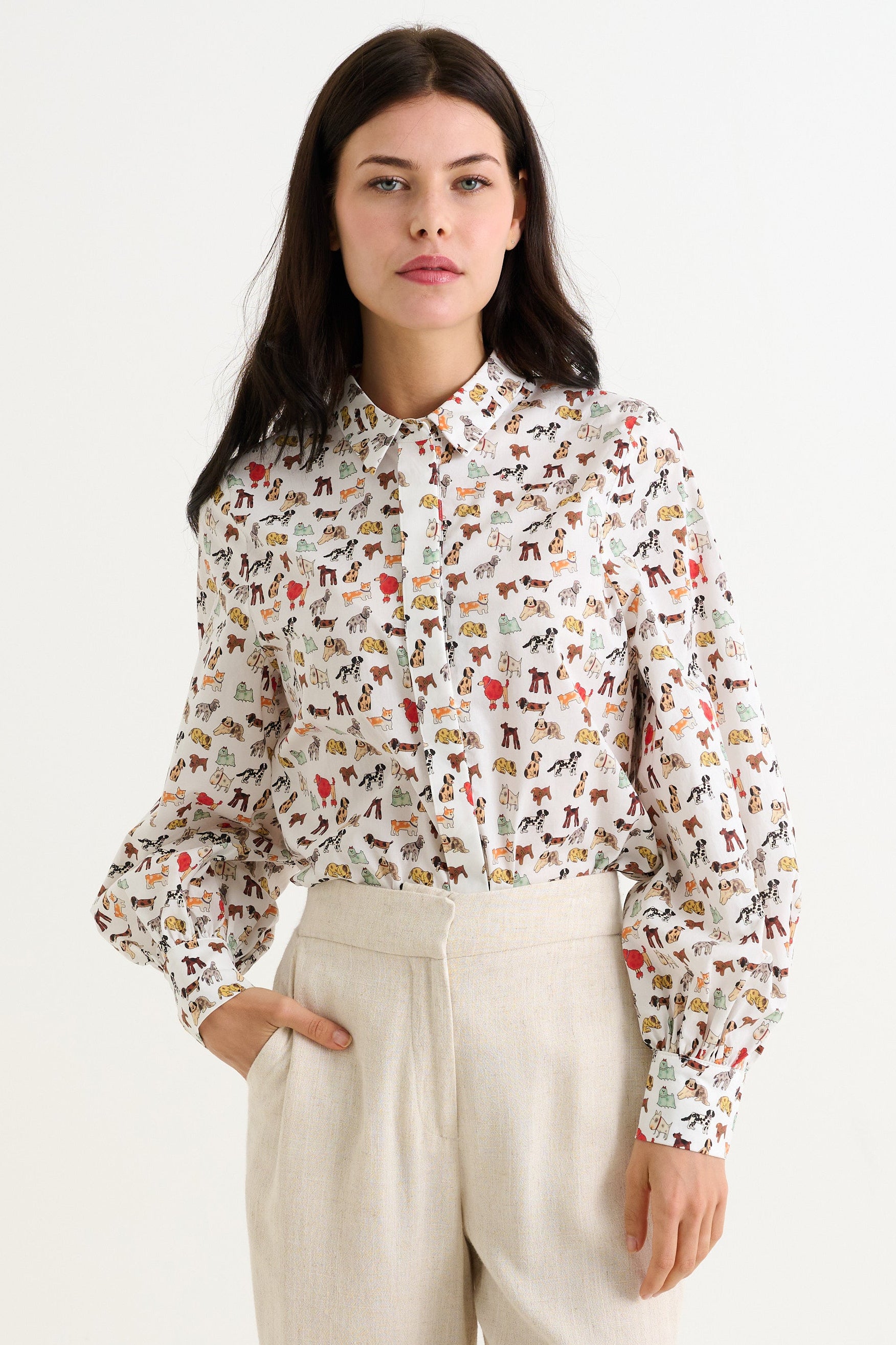 Byron Dogs Day Long Sleeve Shirt - Multicolour