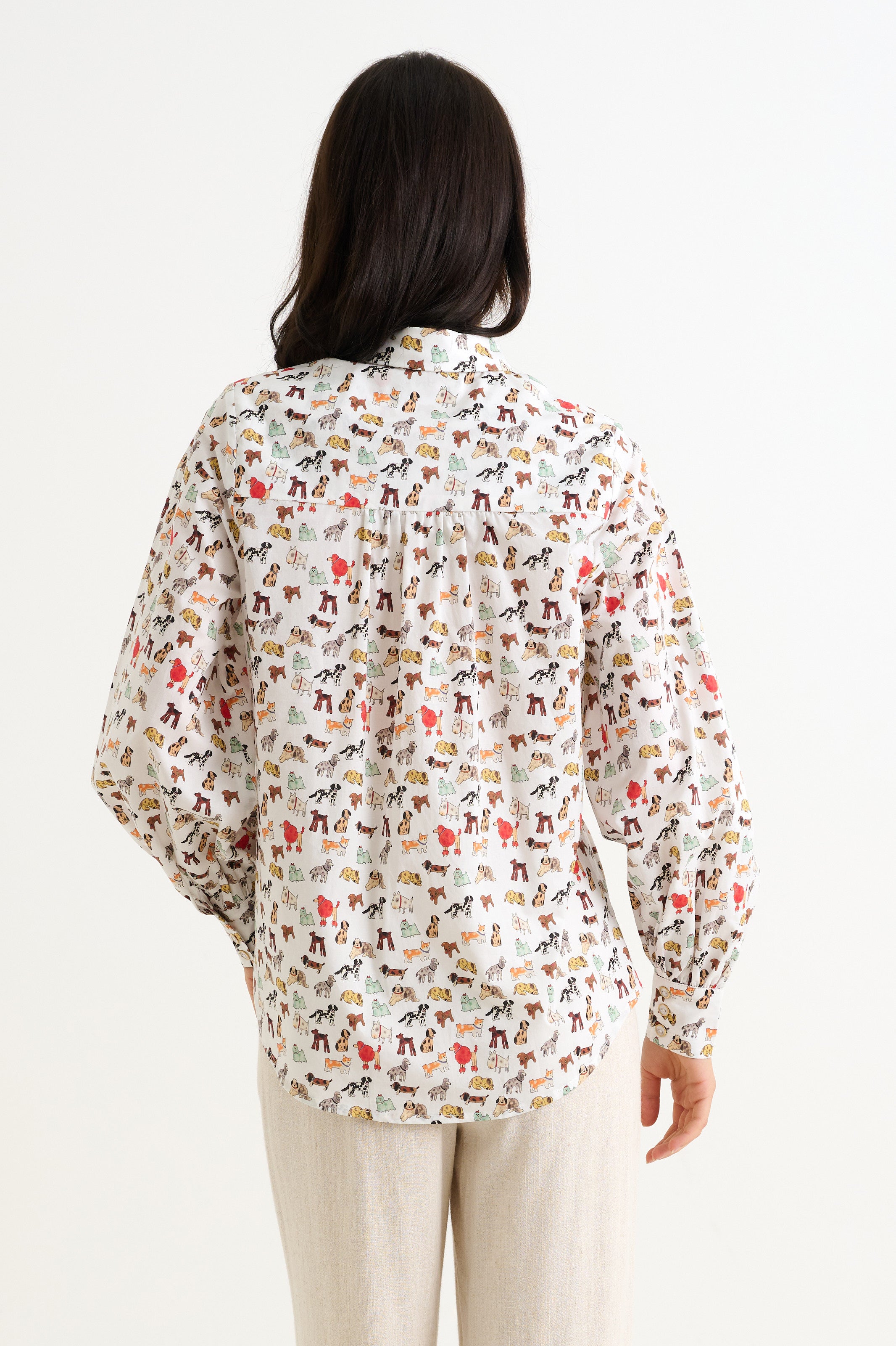 Byron Dogs Day Long Sleeve Shirt - Multicolour - Detail 1