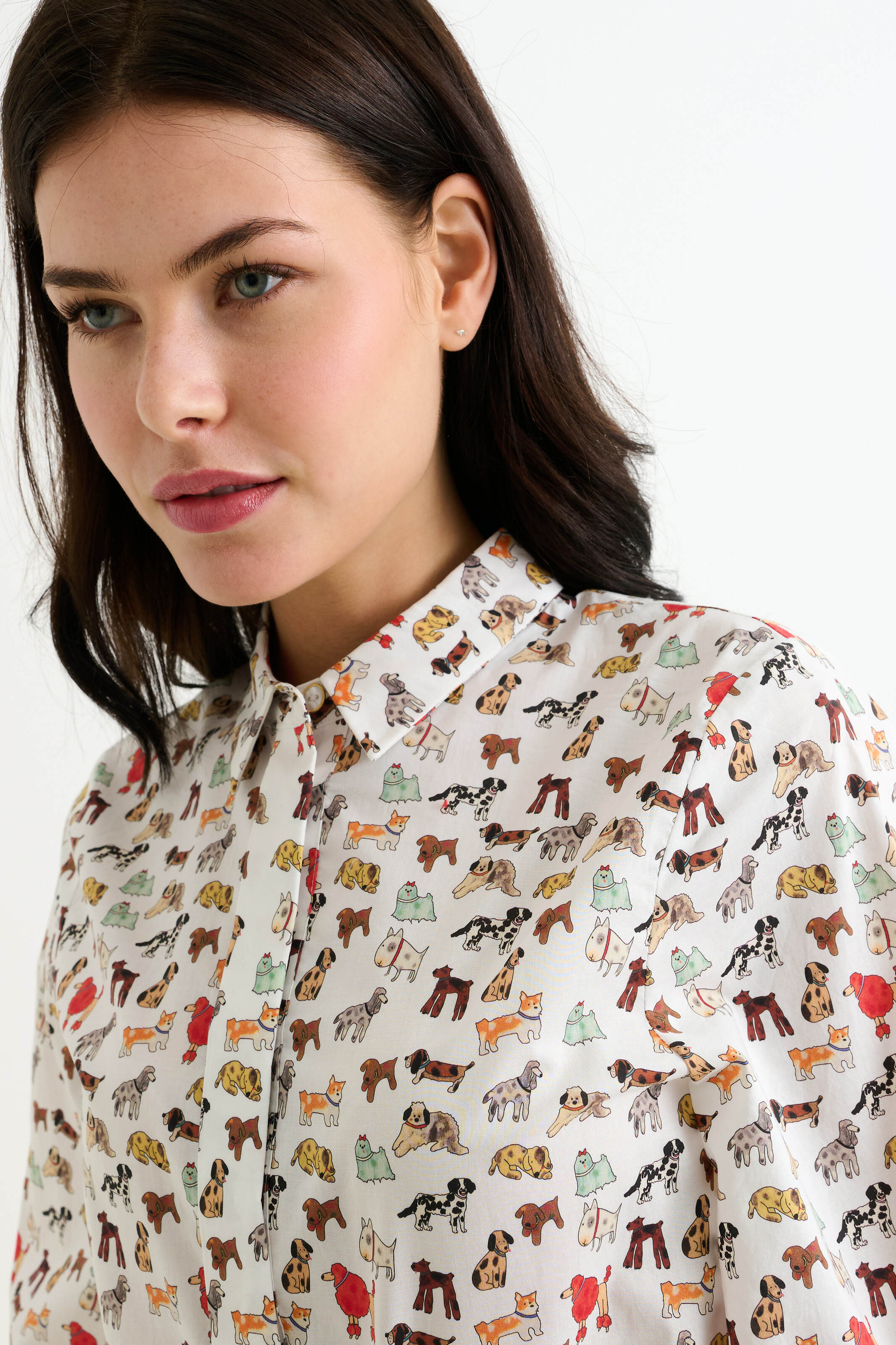 Byron Dogs Day Long Sleeve Shirt - Multicolour - Detail 2