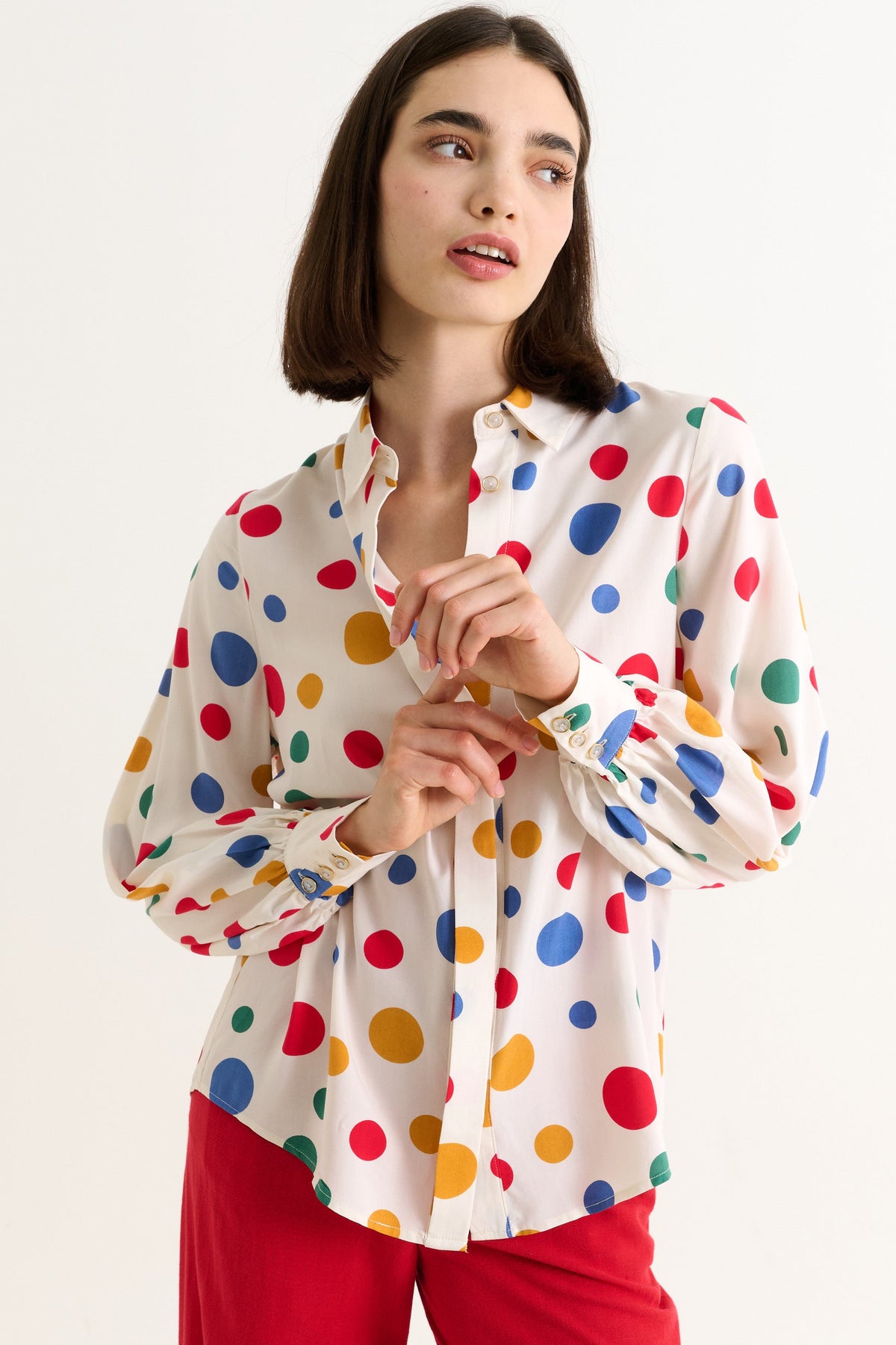 Byron Dotty Print Shirt