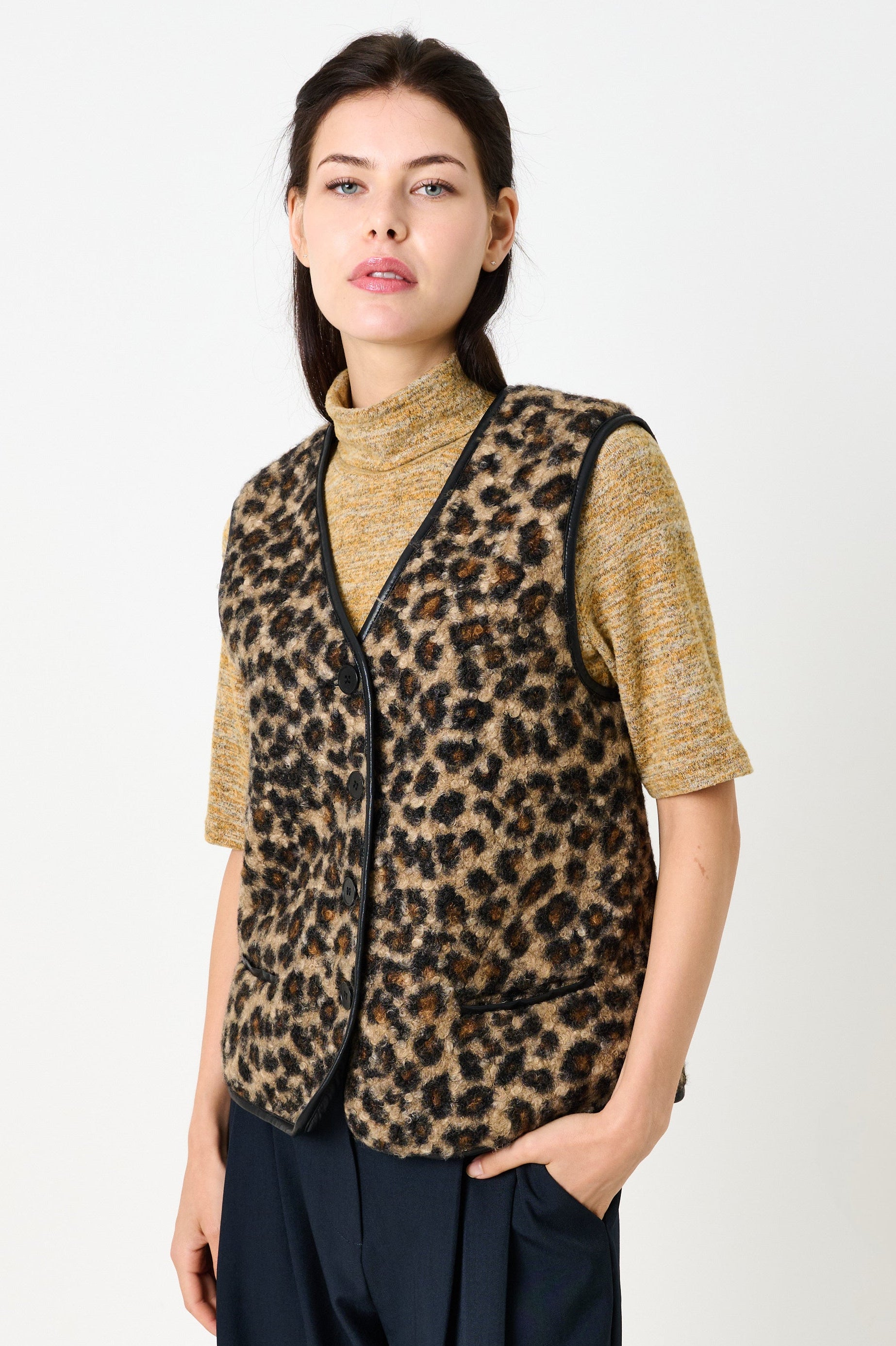 Chris Animal Gilet - Taupe