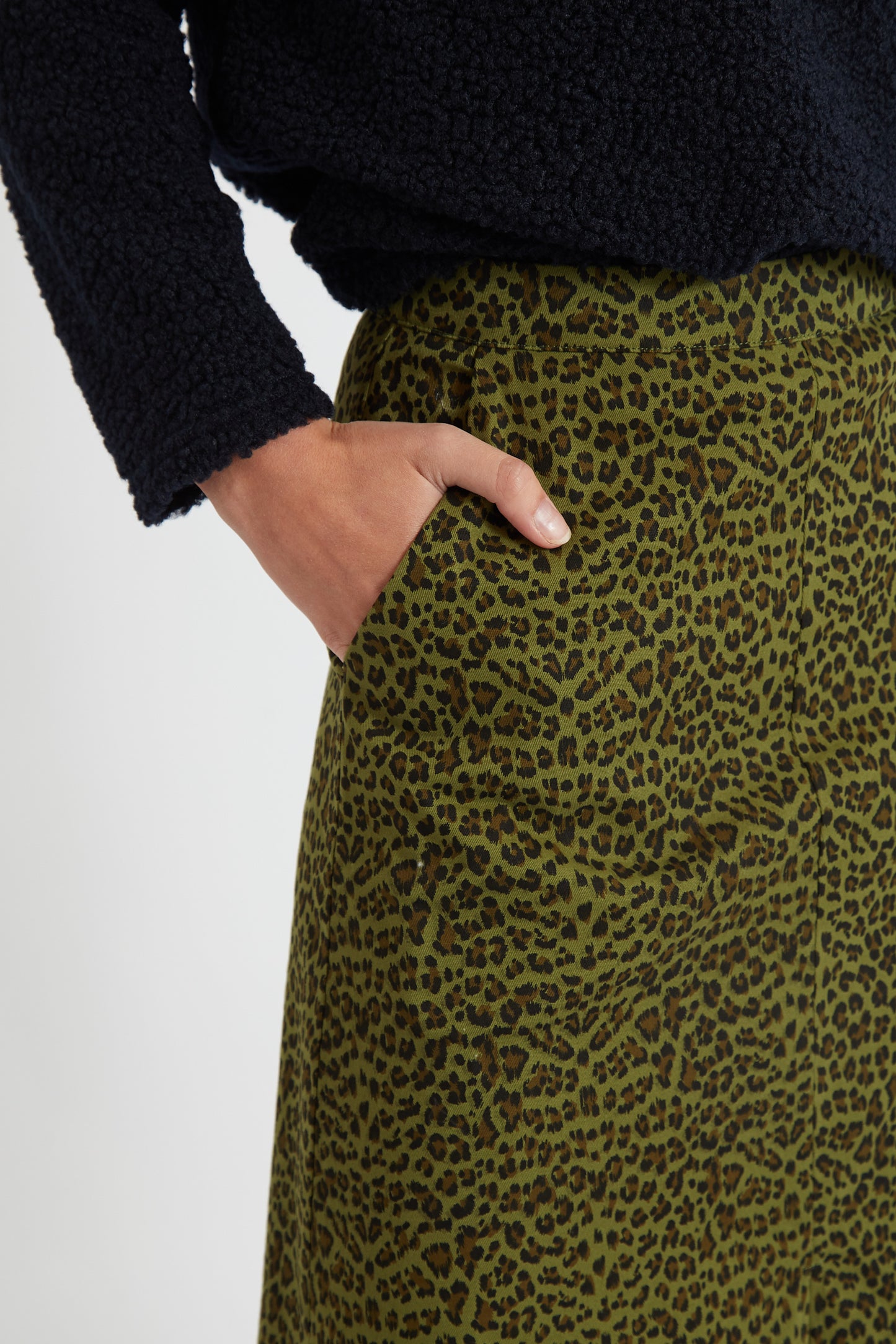 Custer Animal Print Maxi Skirt