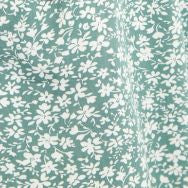 Louche Cathleen Micro Blossom Print Mini Tea Dress In Green