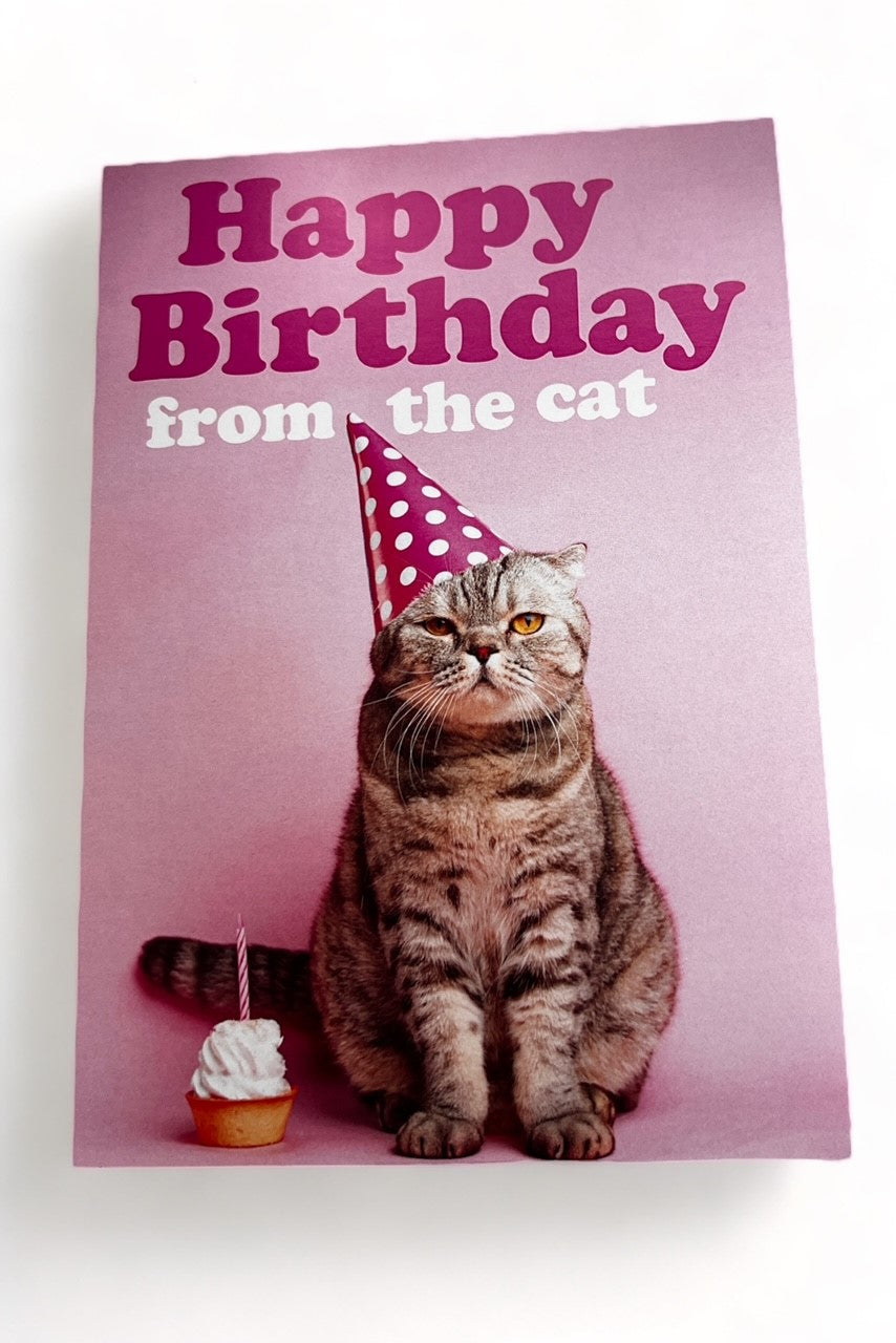 Happy Birthday from the Cat Card