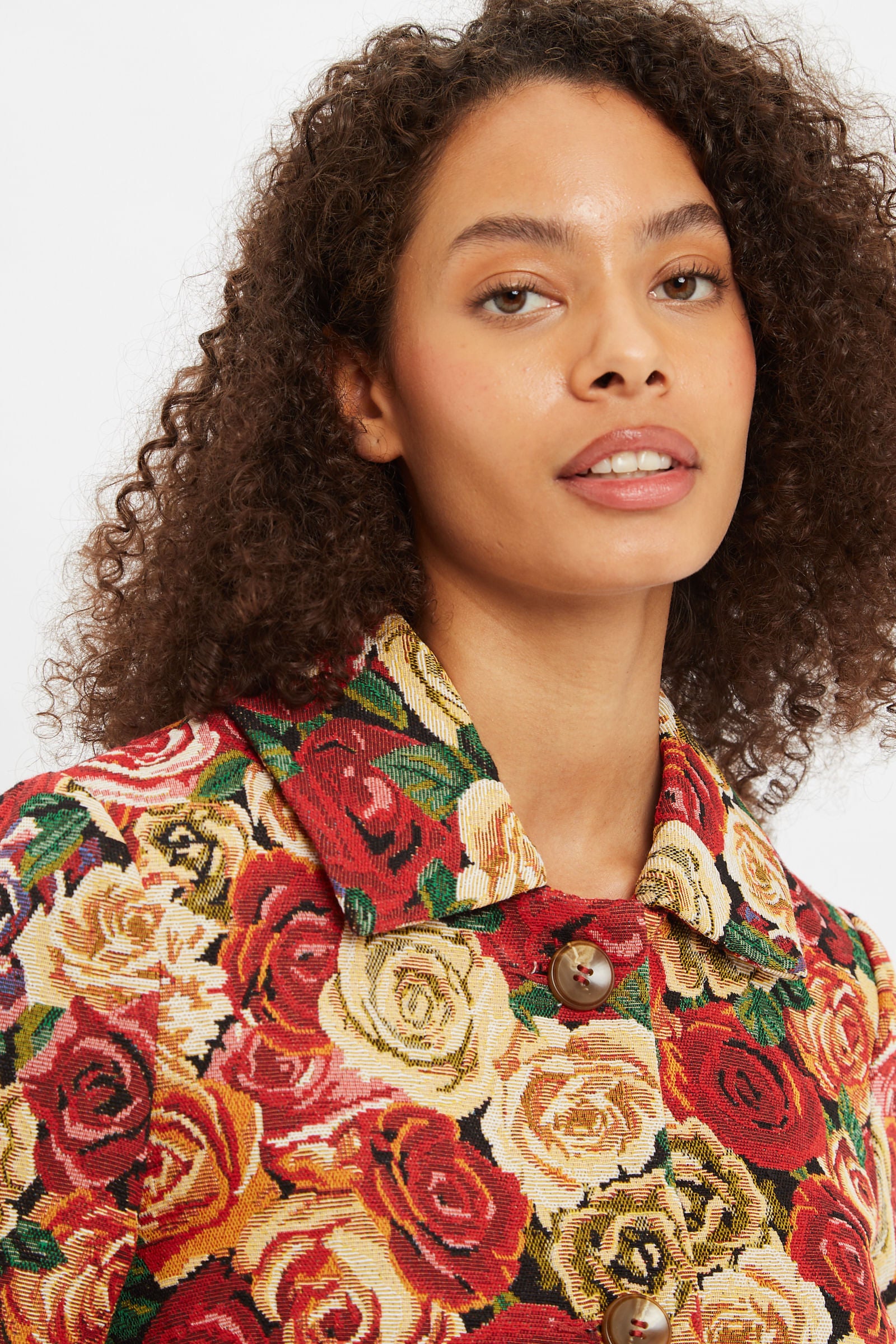 Louche Dryden Roses Tapestry Coat - Detail 1