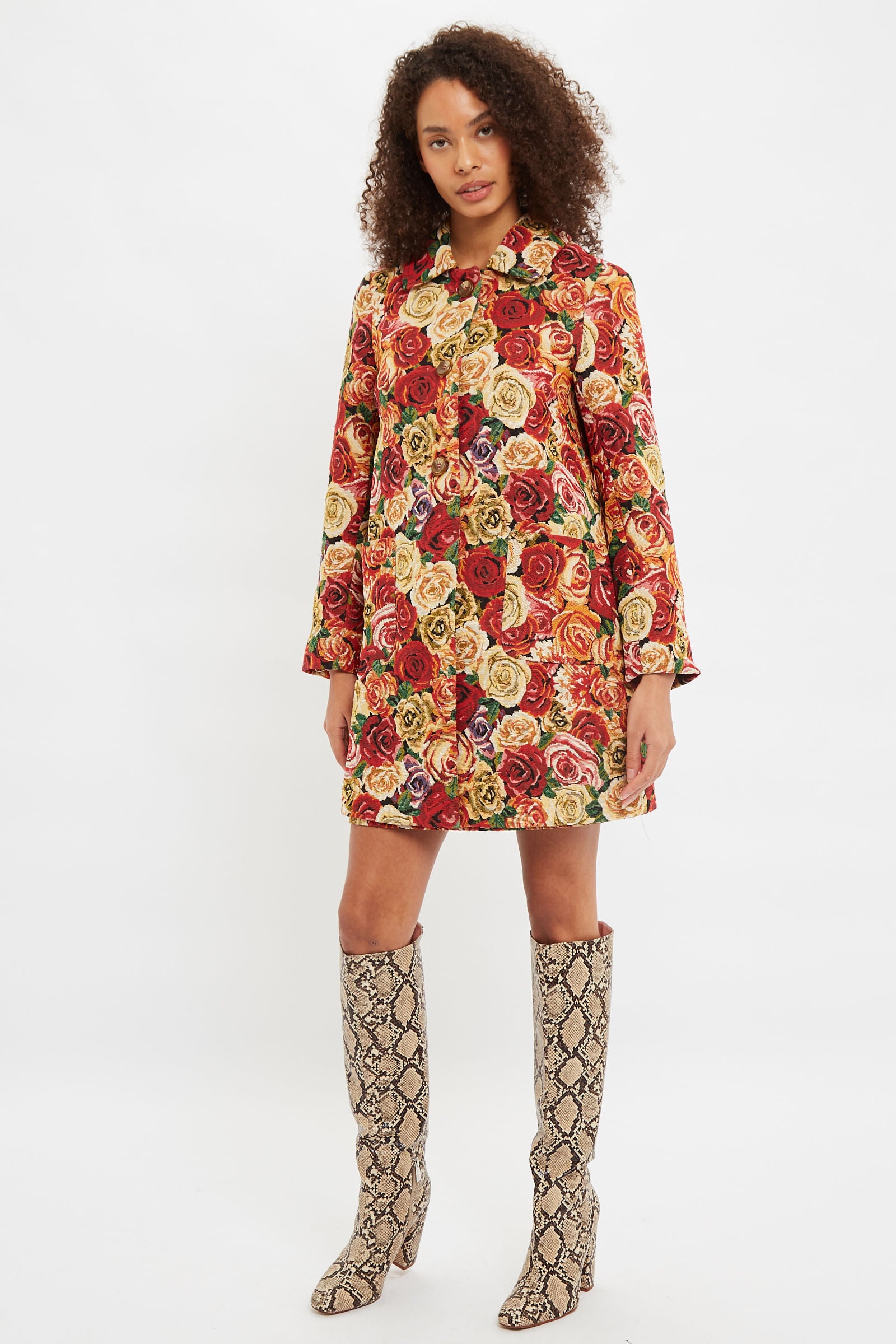 Louche Dryden Roses Tapestry Coat - Detail 3