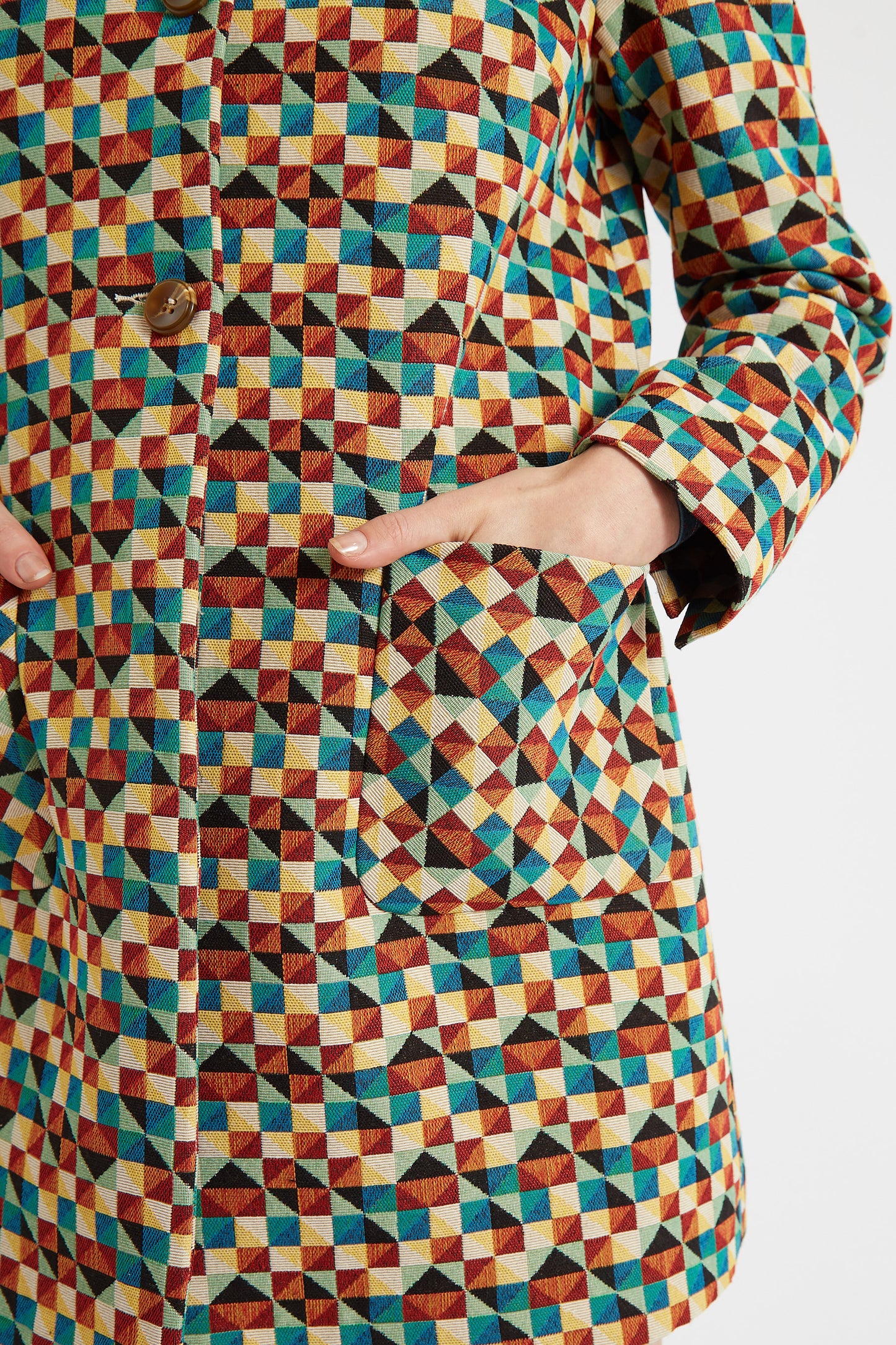 Dryden Geo Jacquard Coat