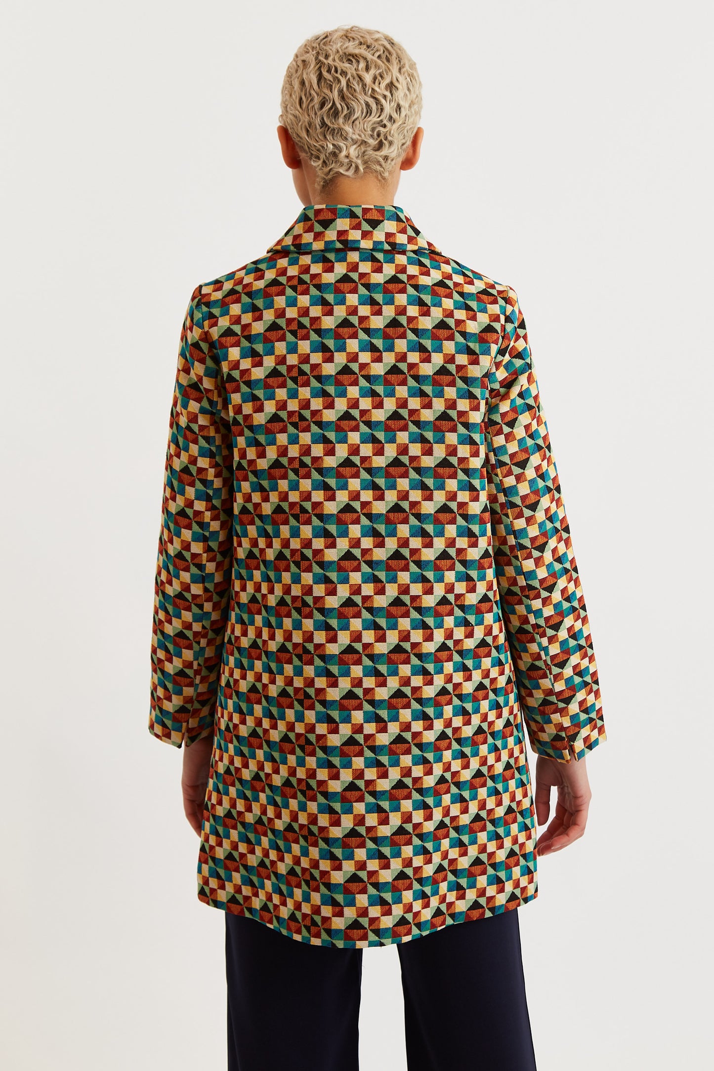 Dryden Geo Jacquard Coat