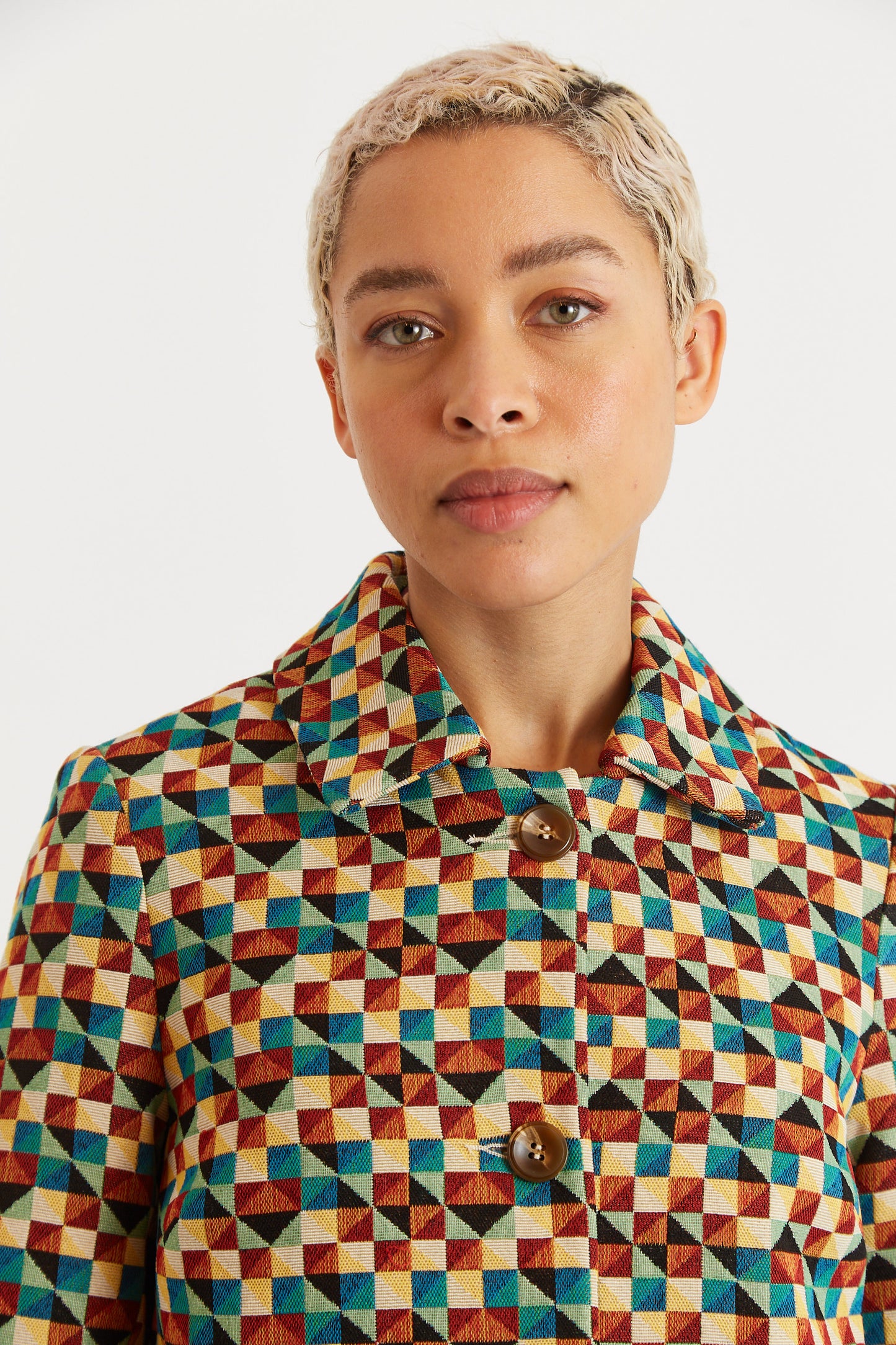 Dryden Geo Jacquard Coat