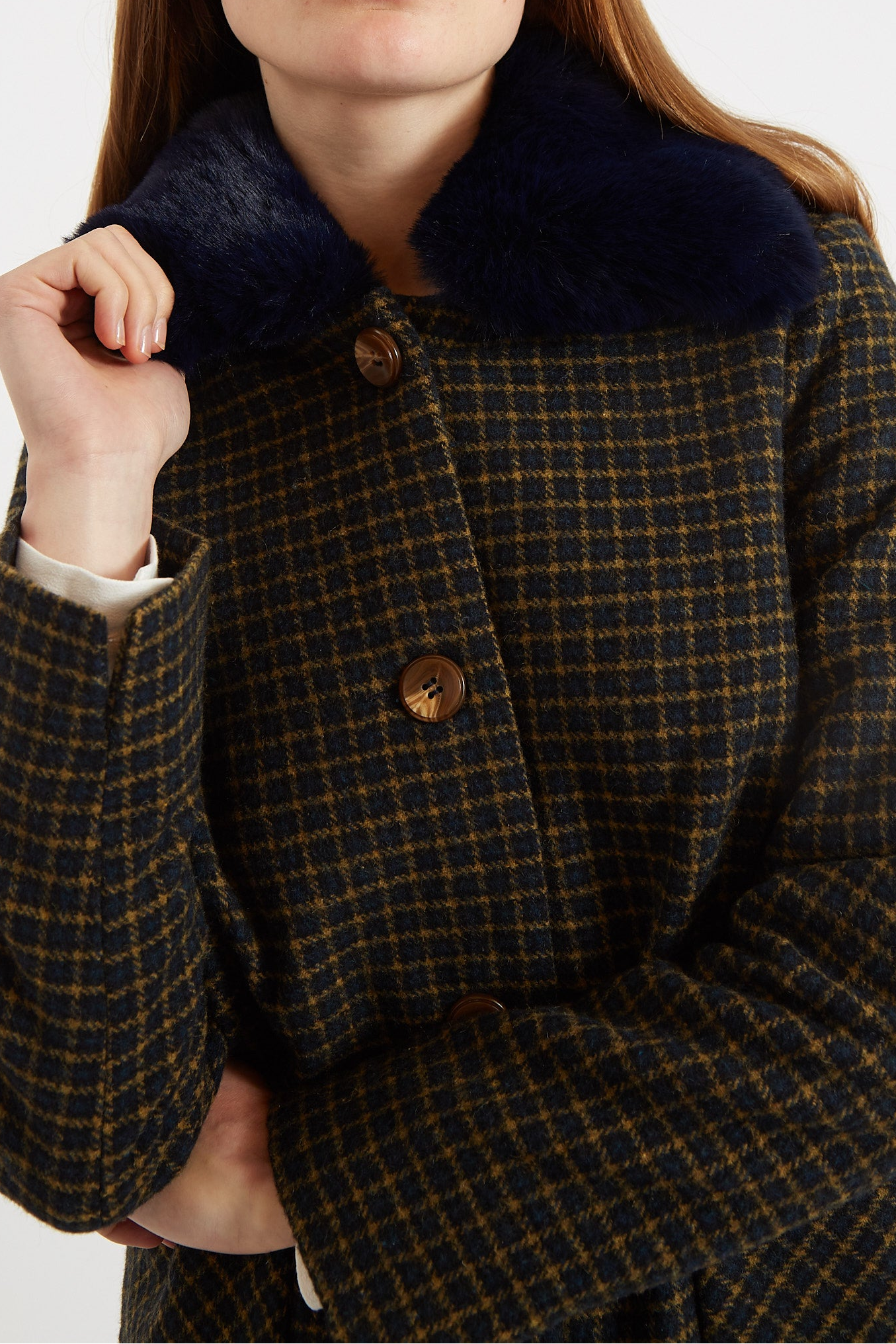 Dryden Warwick Check Coat - Detail 1