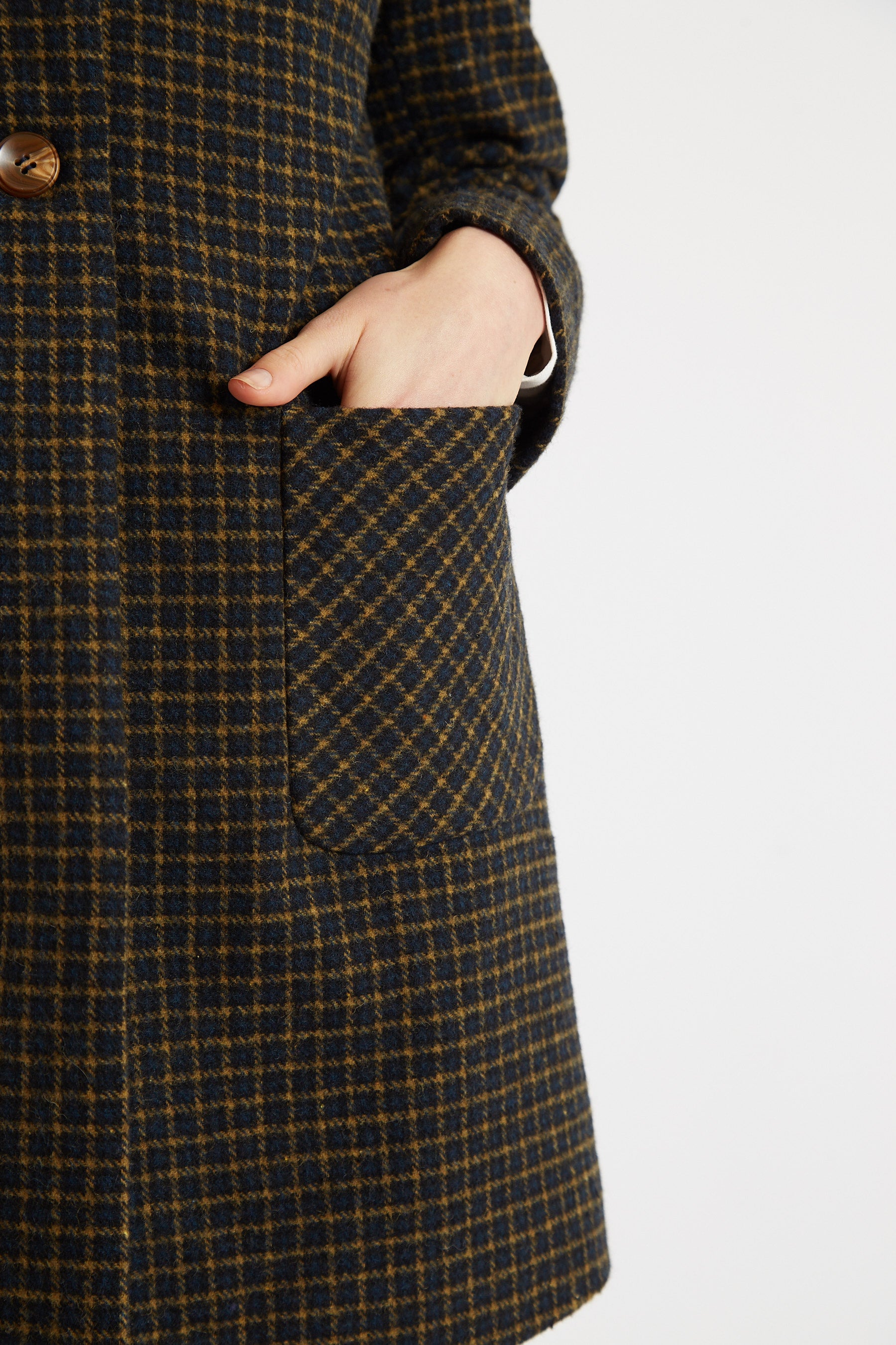 Dryden Warwick Check Coat - Detail 3