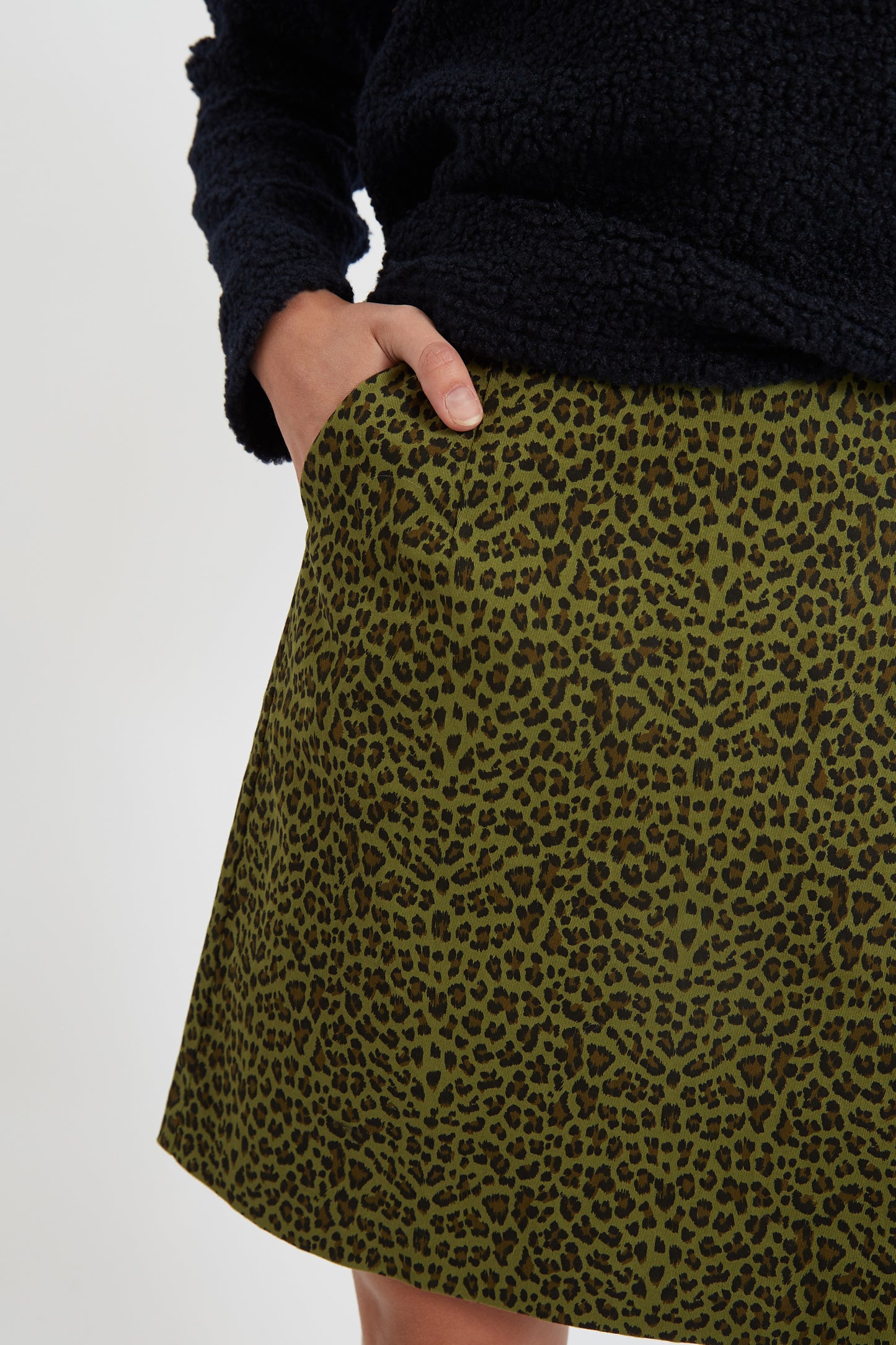 Dylan Animal Print Mini Skirt