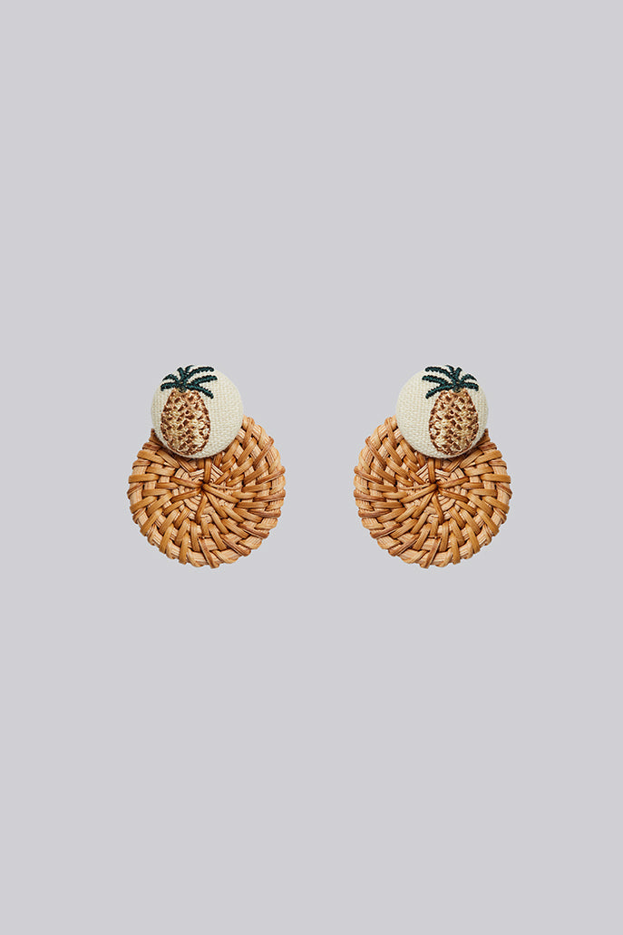 Dinah Pineapple Stud Earring - Styled