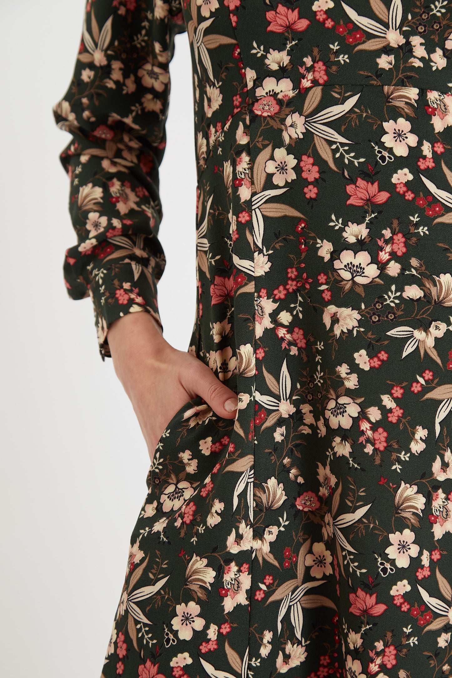 Ebba Tapestry Print Long Sleeve Mini Dress