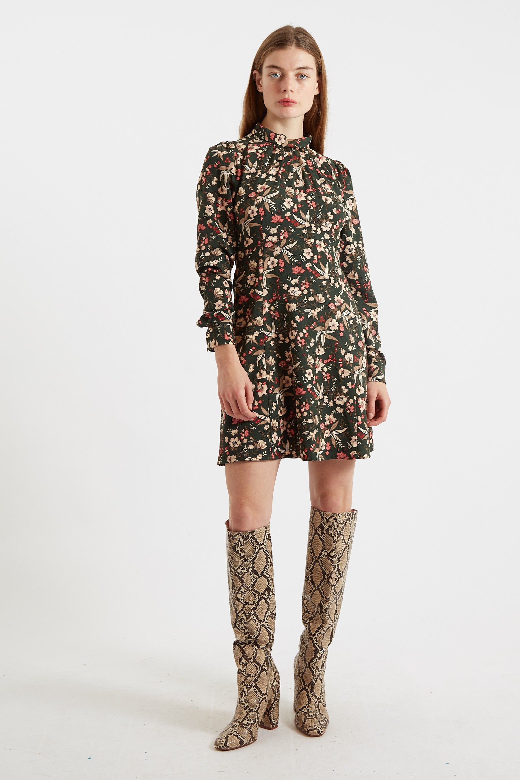 Ebba Tapestry Print Long Sleeve Mini Dress - Detail 2