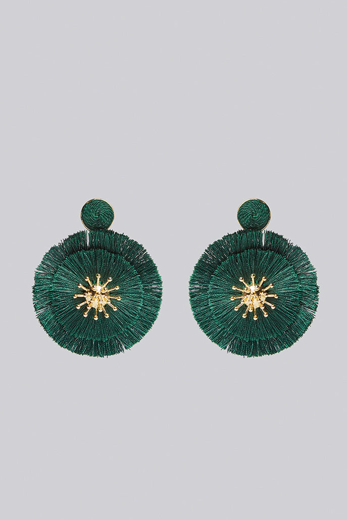 Louche Edom Earrings Green