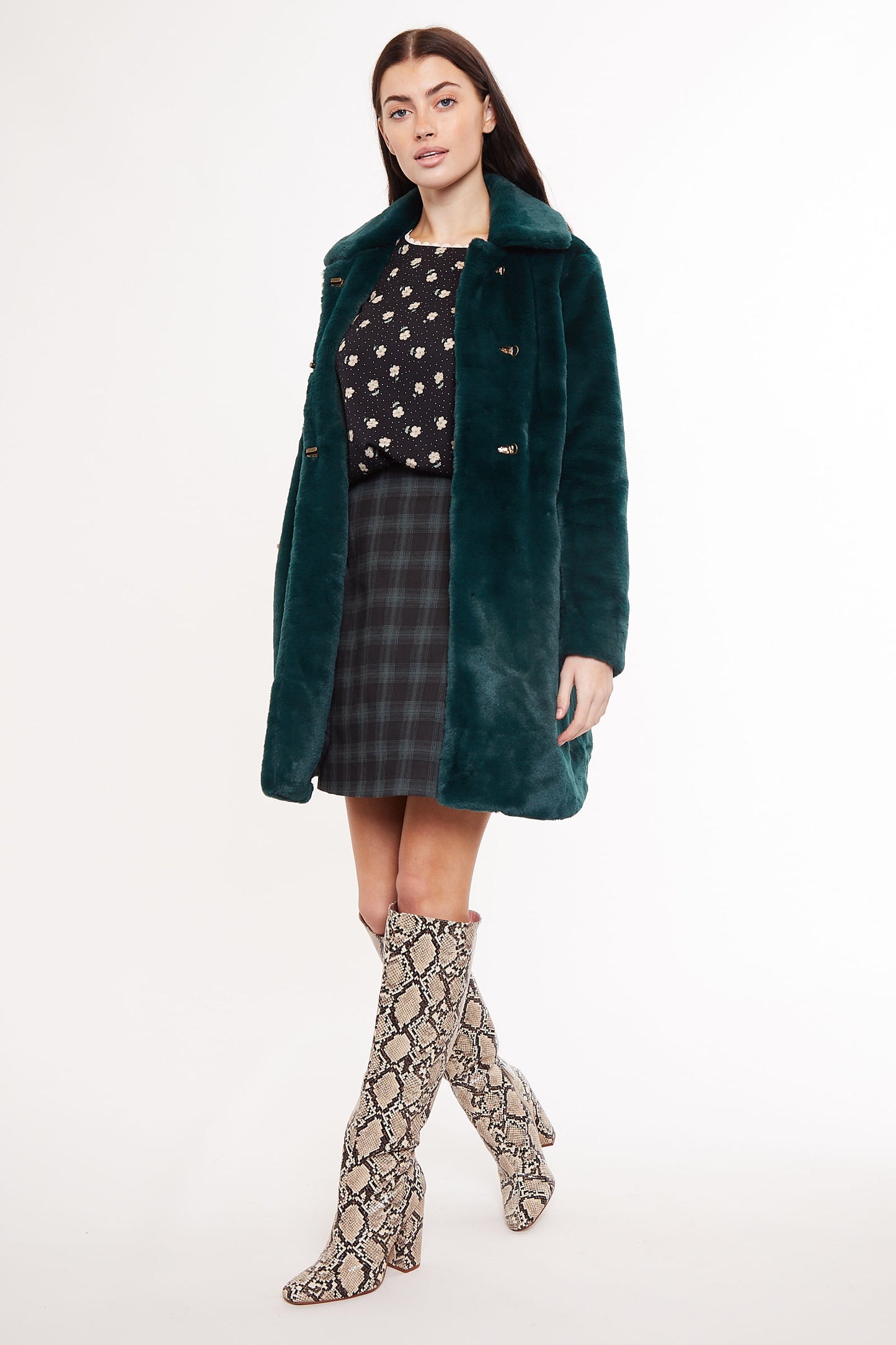 Louche Elen Faux Fur Coat