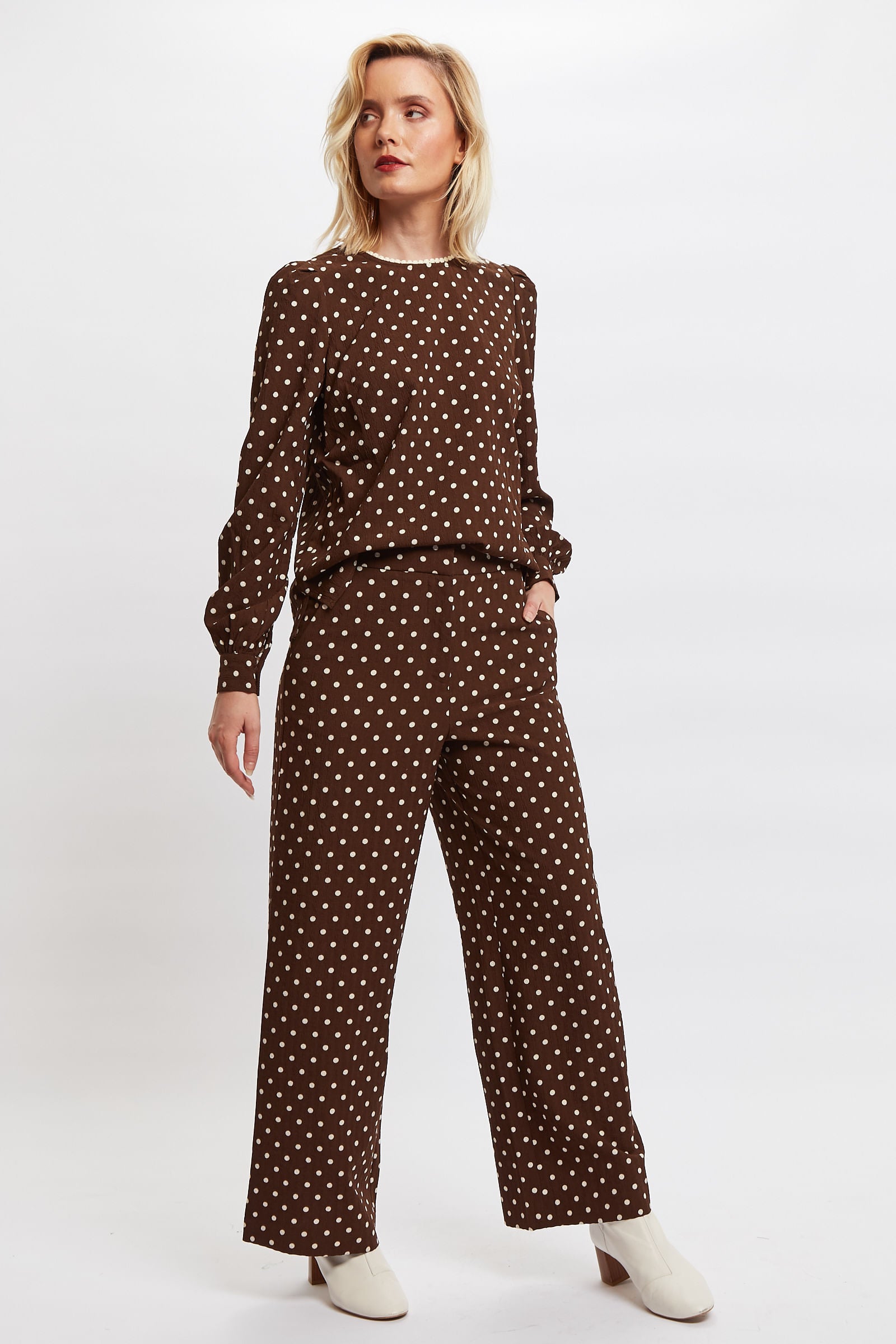 Louche Elina Pretty Woman Print Trouser - Detail 3