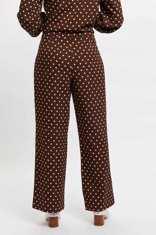Louche Elina Pretty Woman Print Trouser