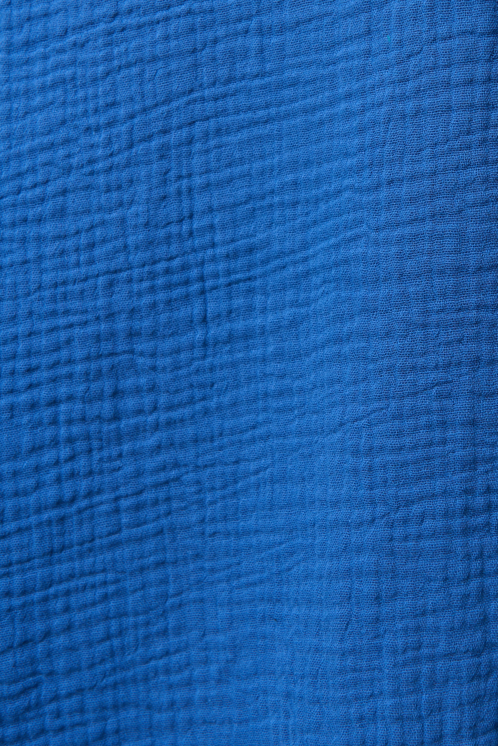 Elody Double Gauze Tie Waist Midi Dress - Blue