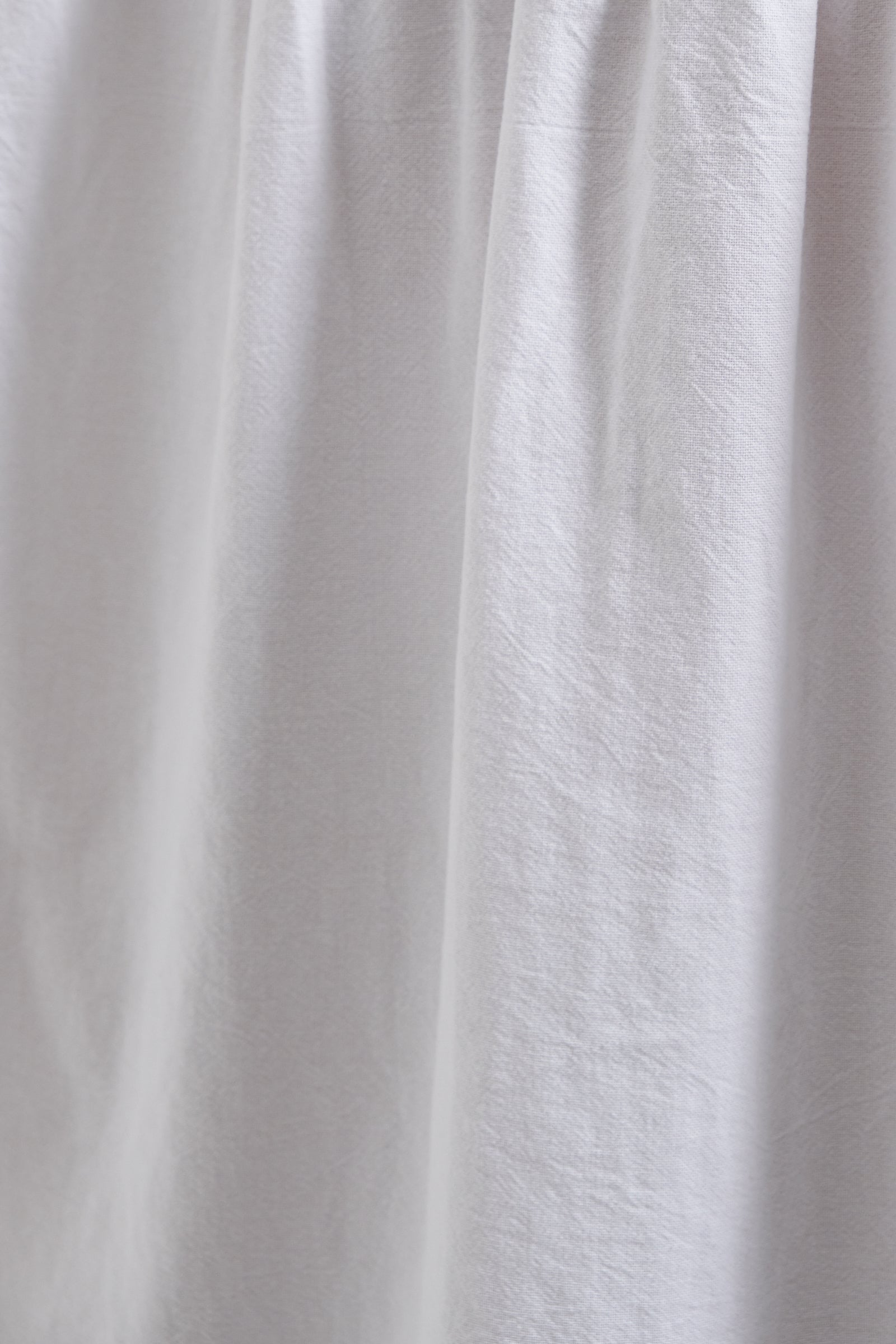 Lea Recycled Cotton Square Neck Short Sleeve White Blouse - Detail 4